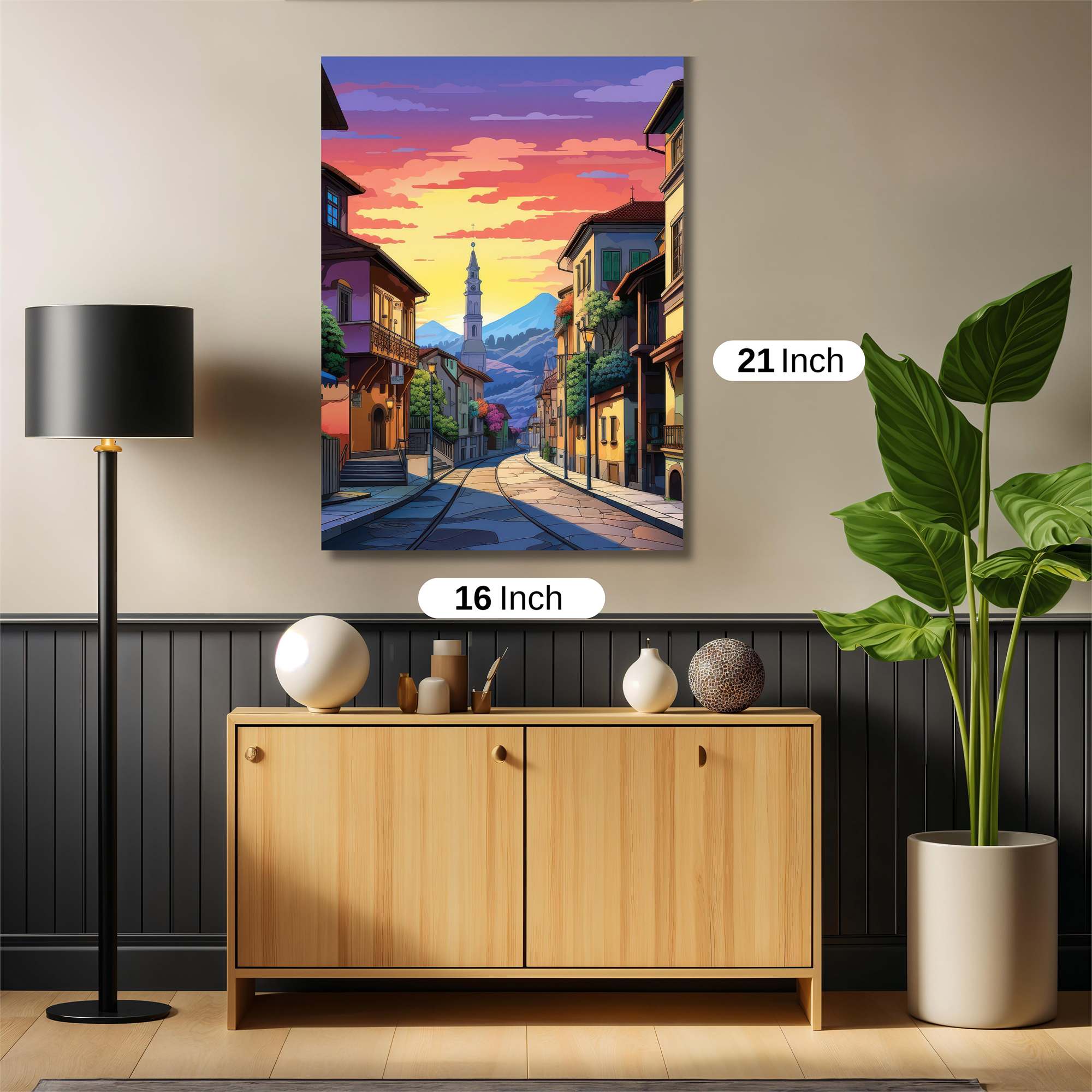 Sunset Serenity Safe Wall Magnetic / M