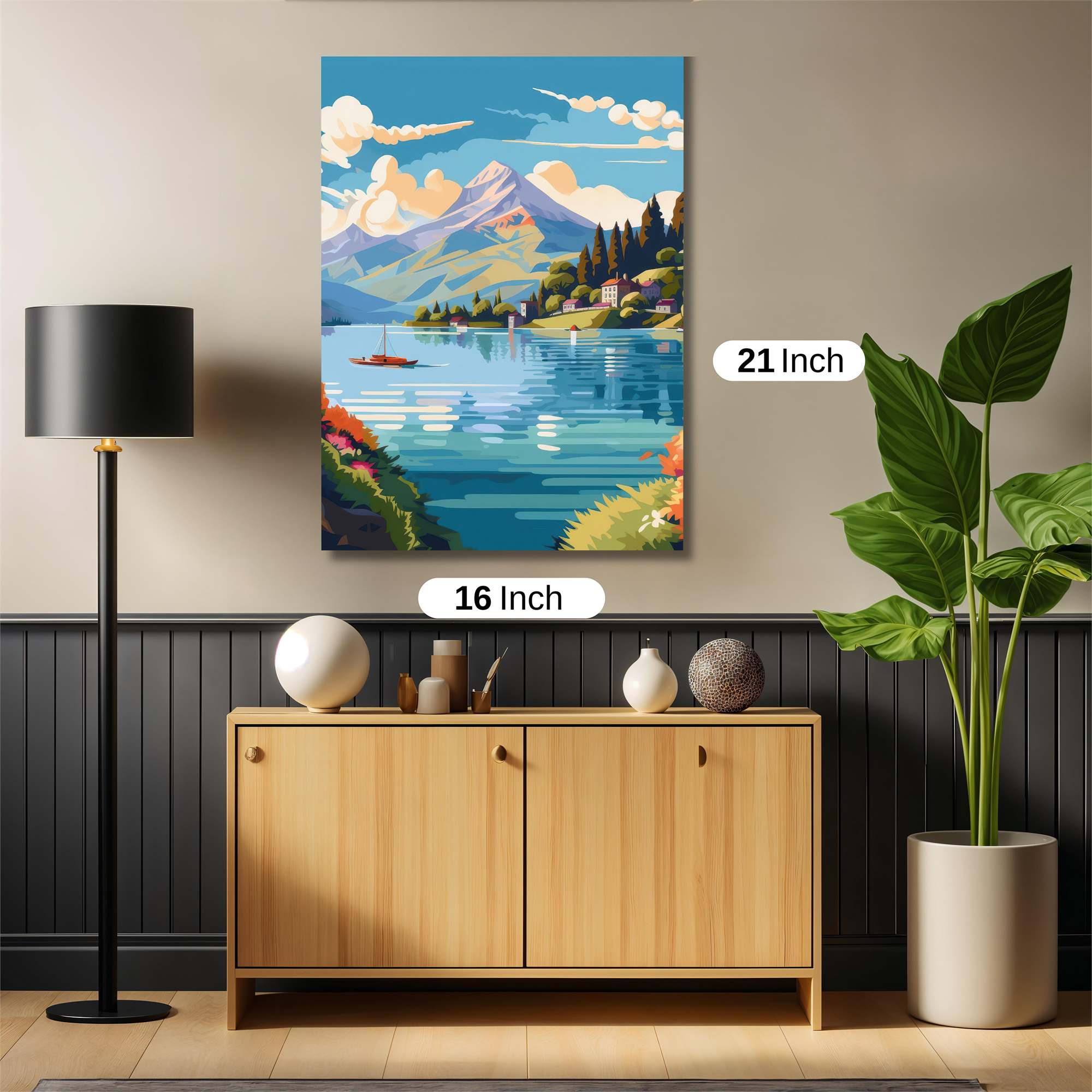 Mountain Serenity Safe Wall Magnetic / M