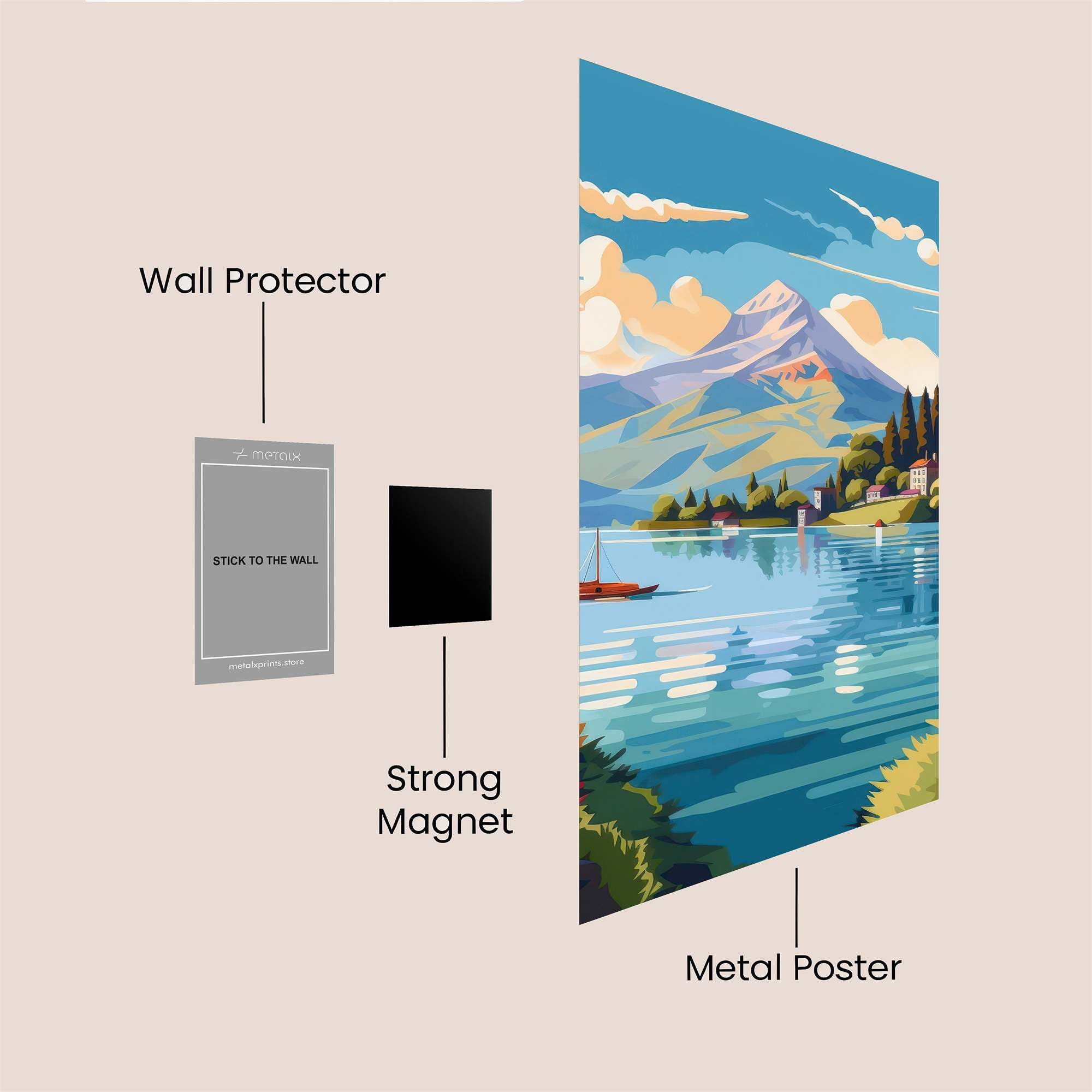 Mountain Serenity Safe Wall Magnetic / M