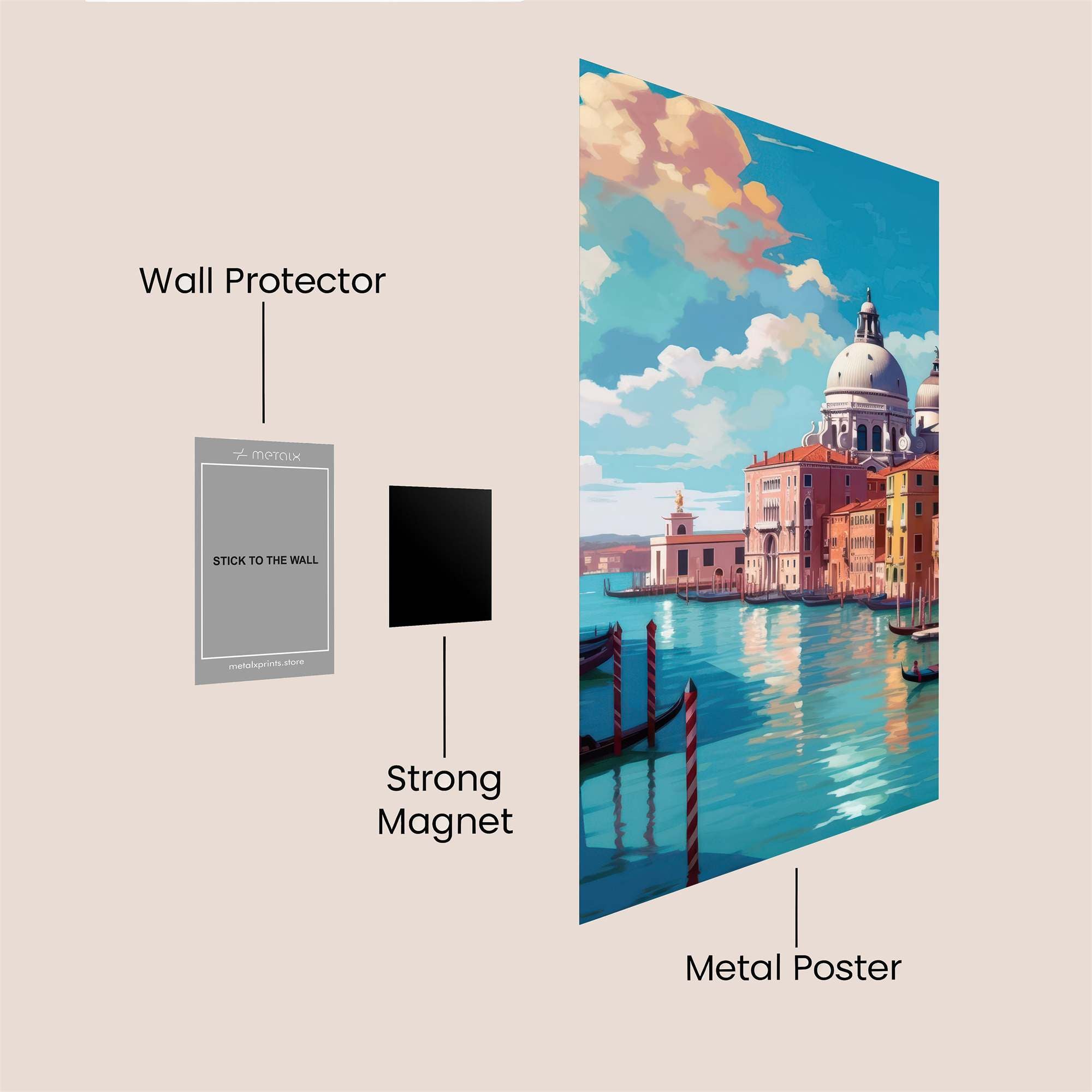 Venice Dreamy Safe Wall Magnetic / M