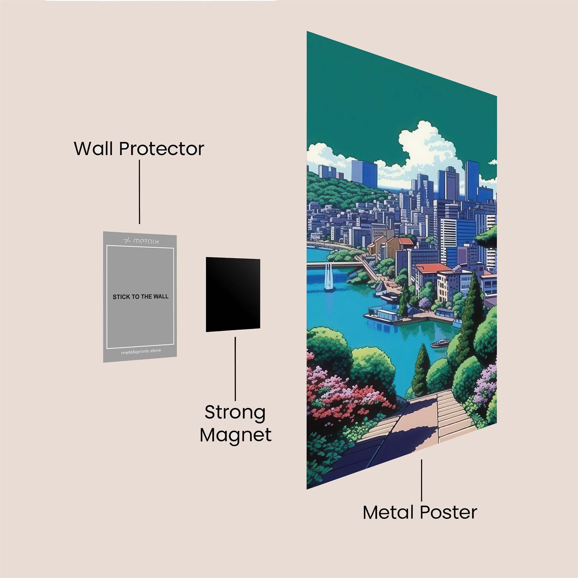 Tokyo Tranquil Safe Wall Magnetic / M