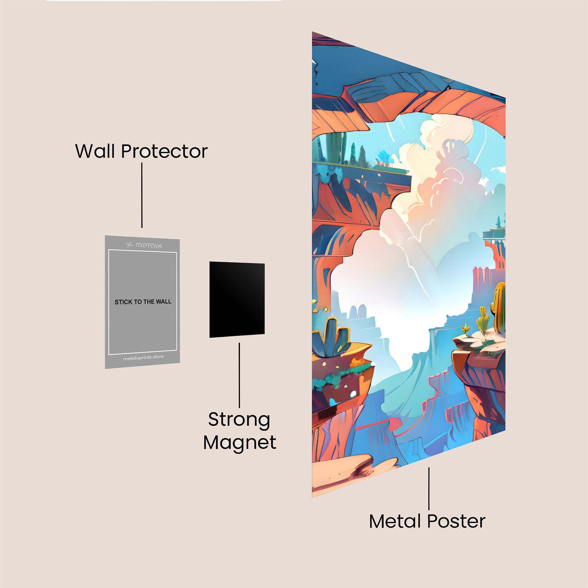 Canyon Dream Safe Wall Magnetic / M
