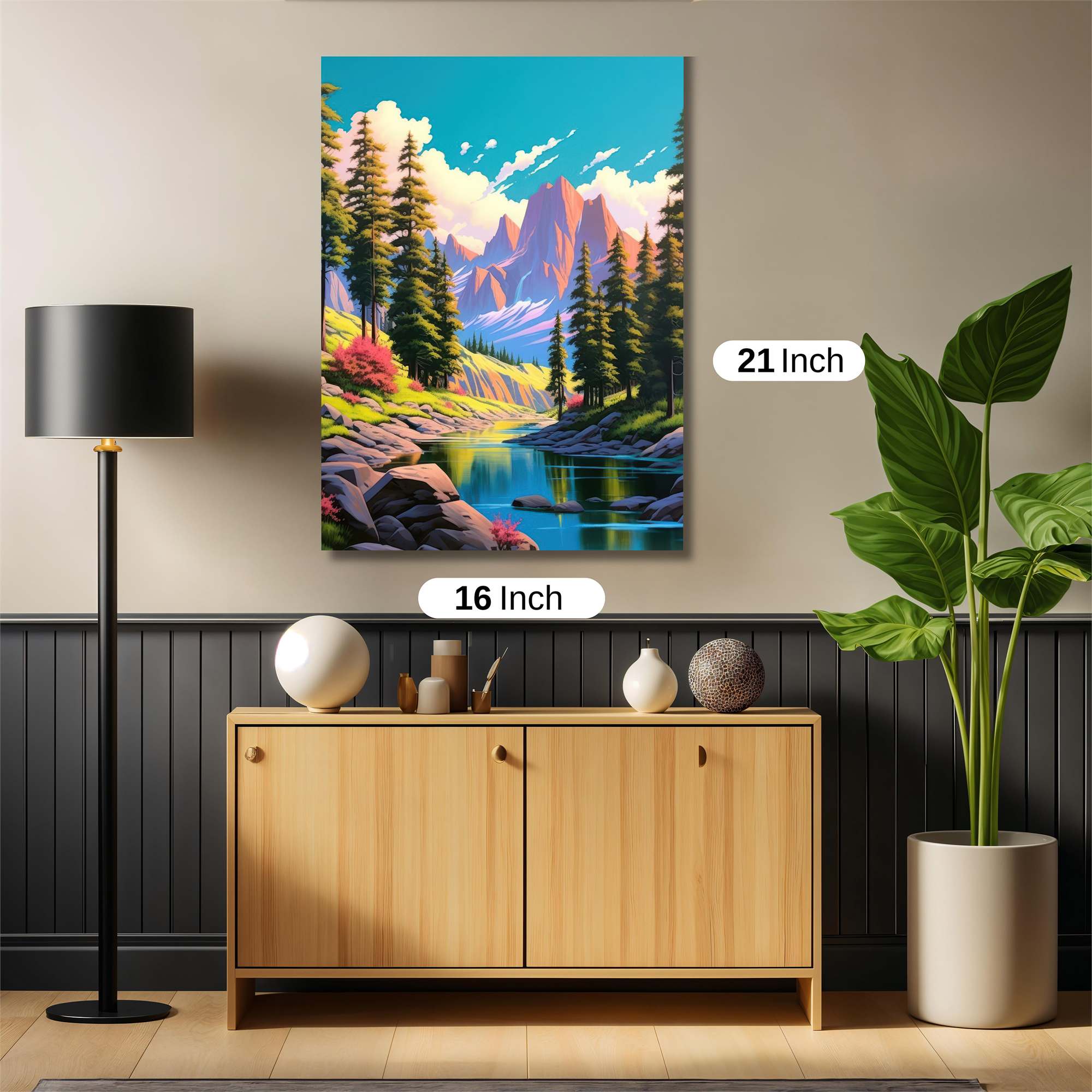 Mountain Serenity Safe Wall Magnetic / M