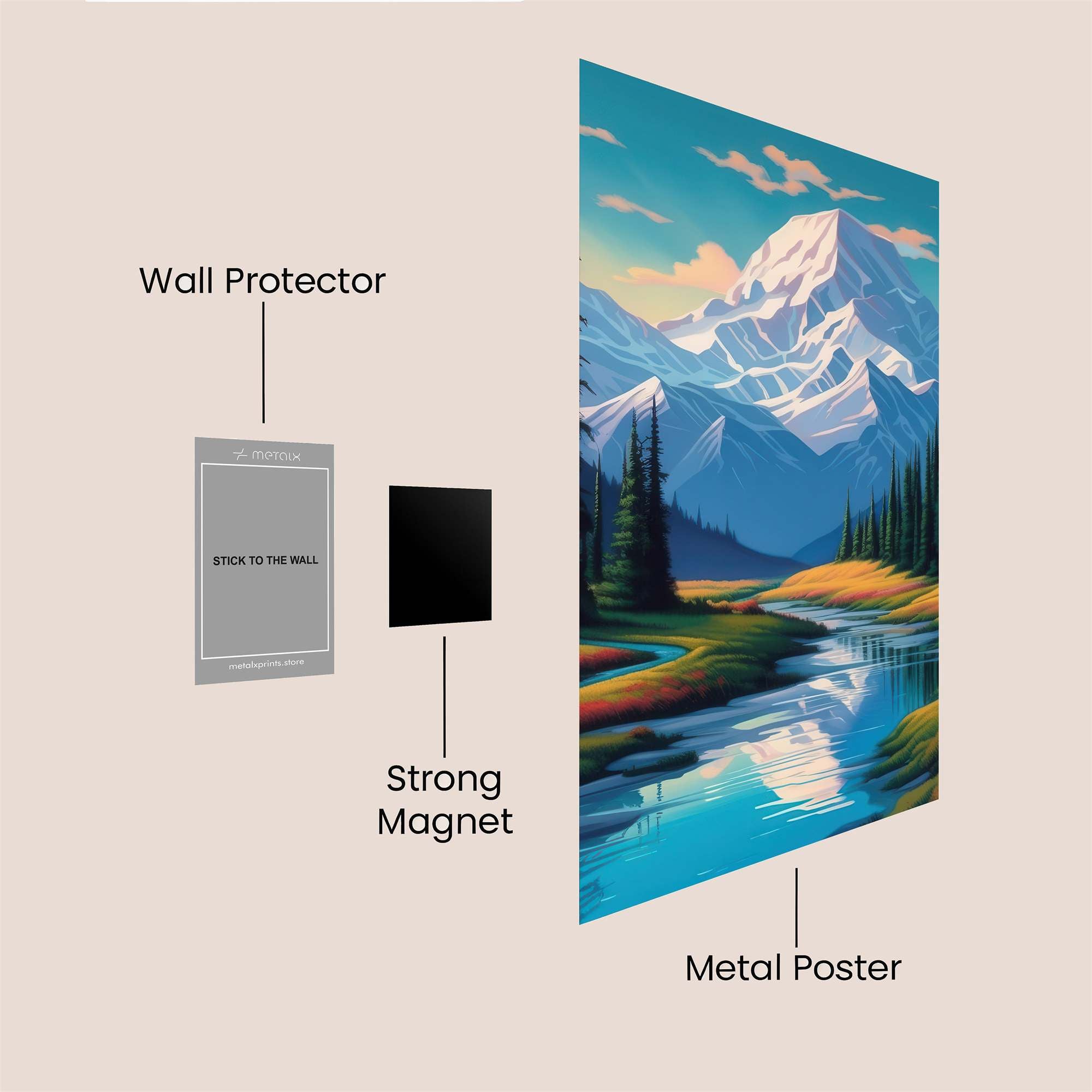 Mount Serenity Safe Wall Magnetic / M