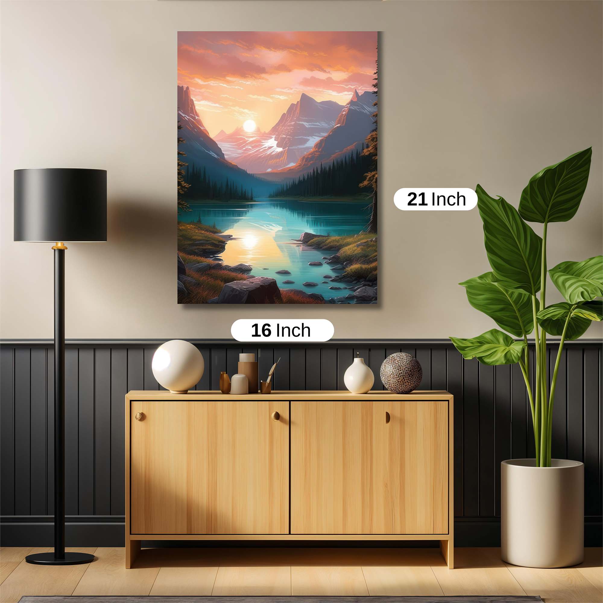 Sunset Serenity Safe Wall Magnetic / M