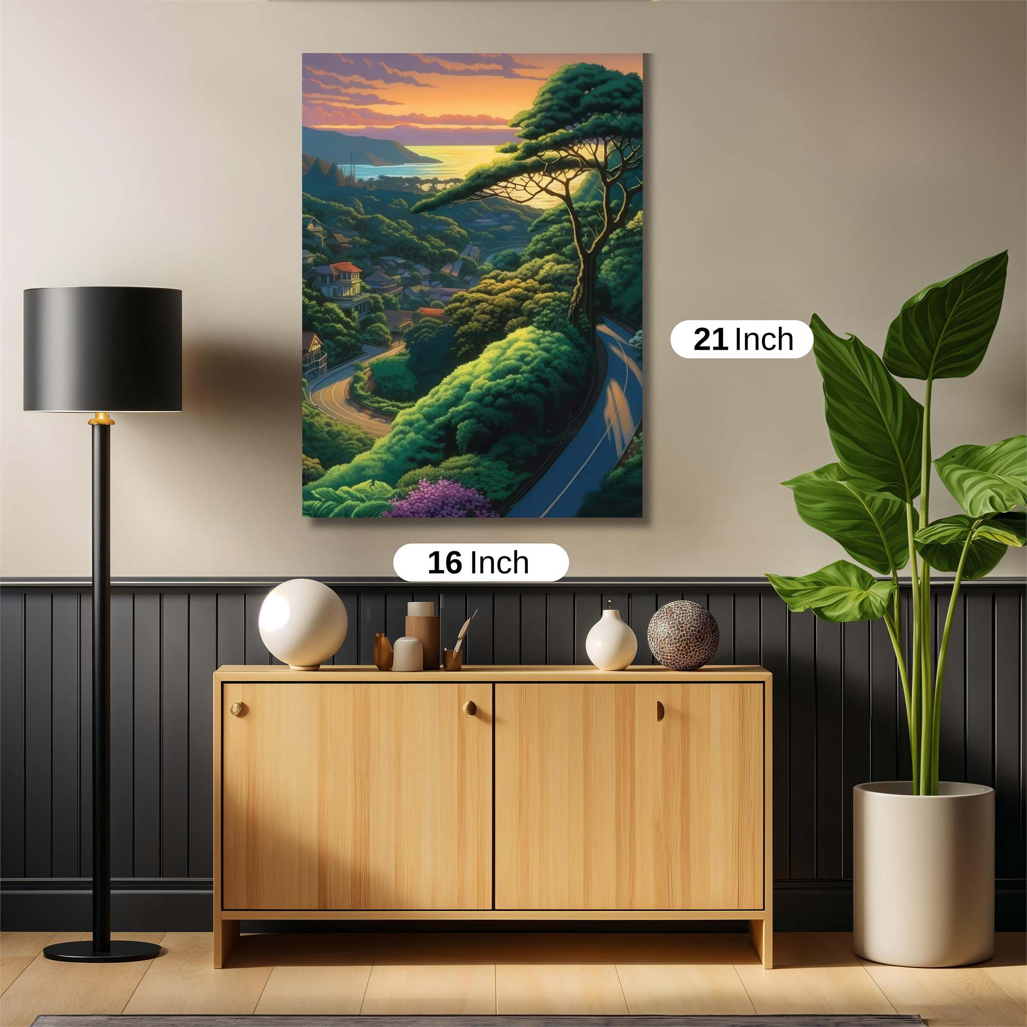 Sunset Serenity Safe Wall Magnetic / M