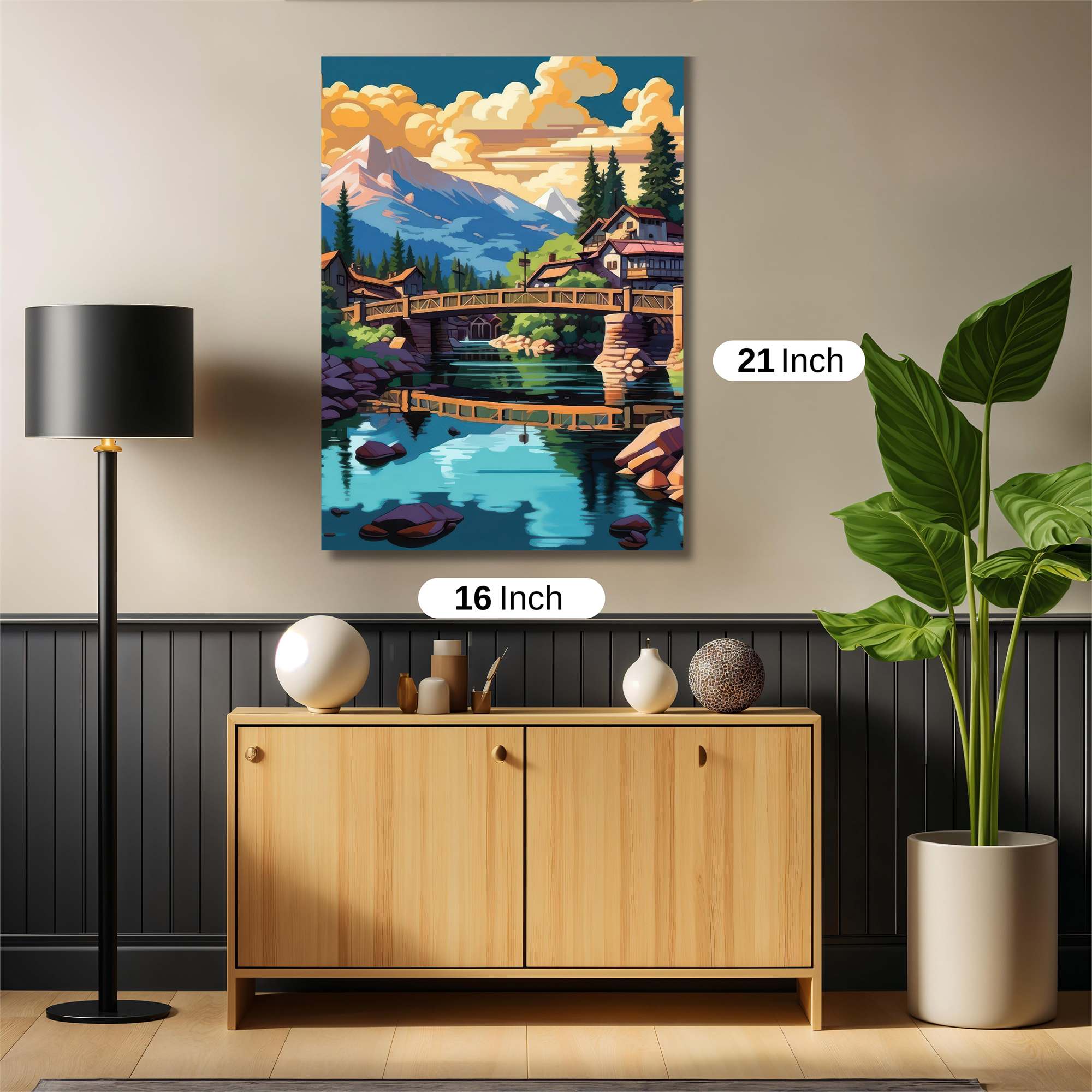 Mountain Serenity Safe Wall Magnetic / M