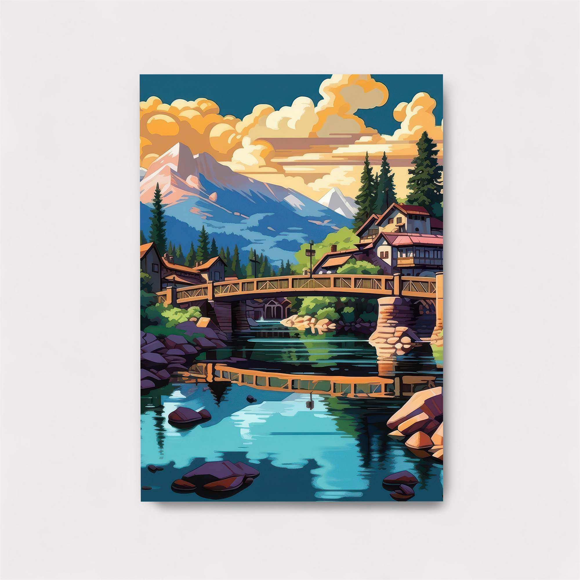 Mountain Serenity Safe Wall Magnetic / M