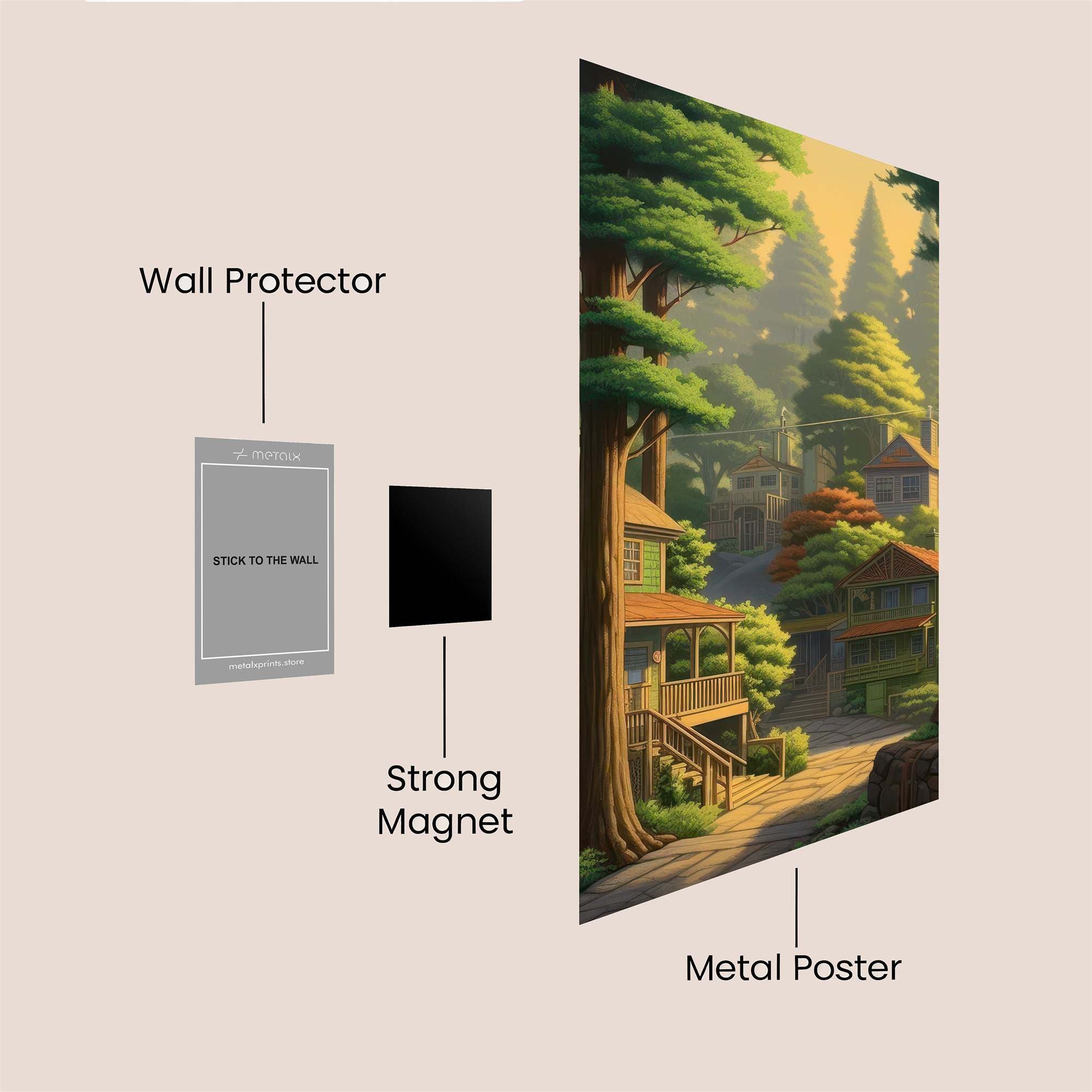 Forest Serenity Safe Wall Magnetic / M
