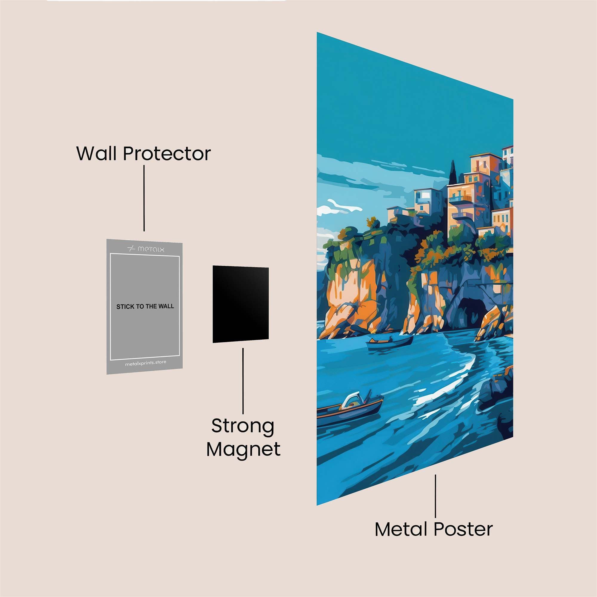 Positano Serenity Safe Wall Magnetic / M