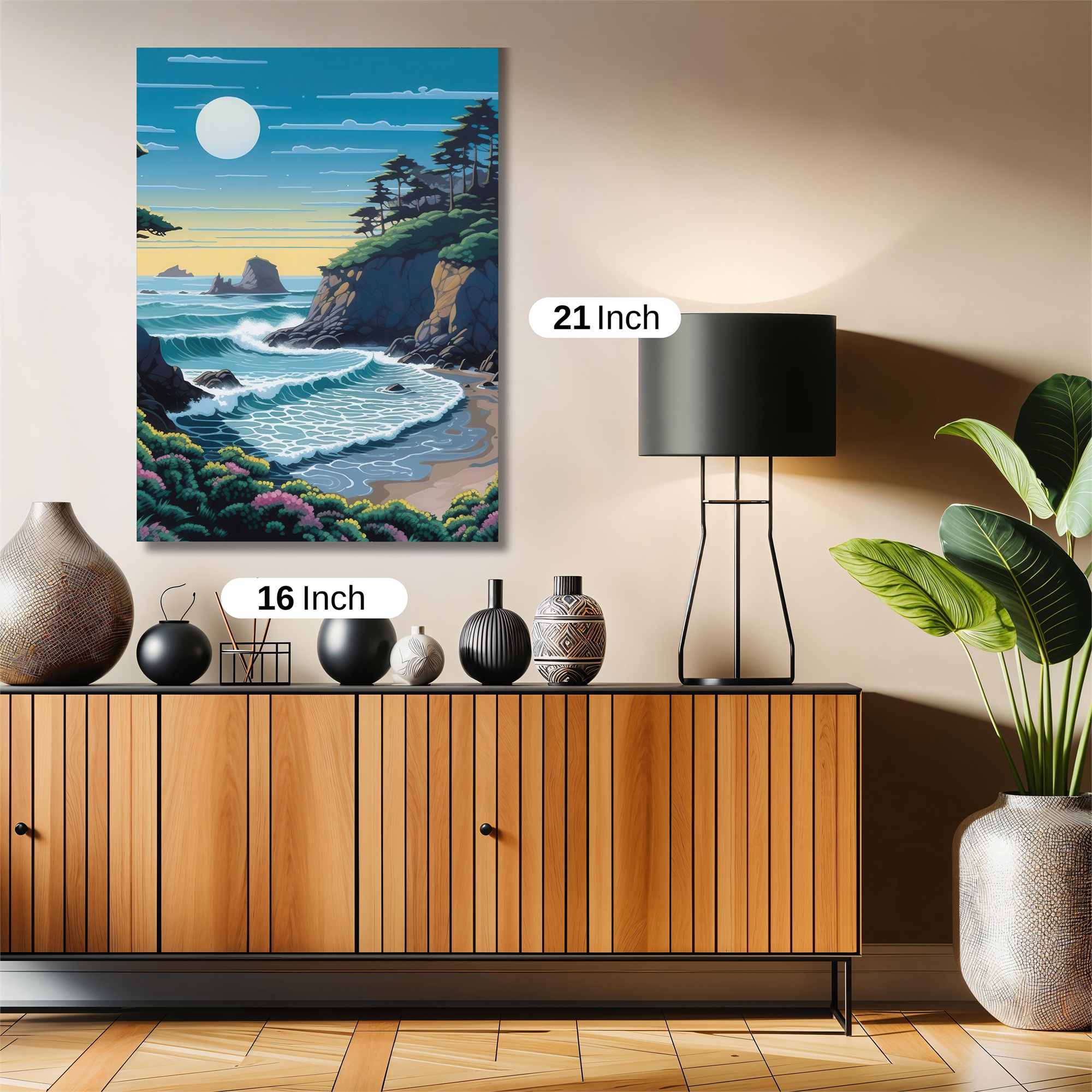 Moonlit Tranquility Safe Wall Magnetic / M