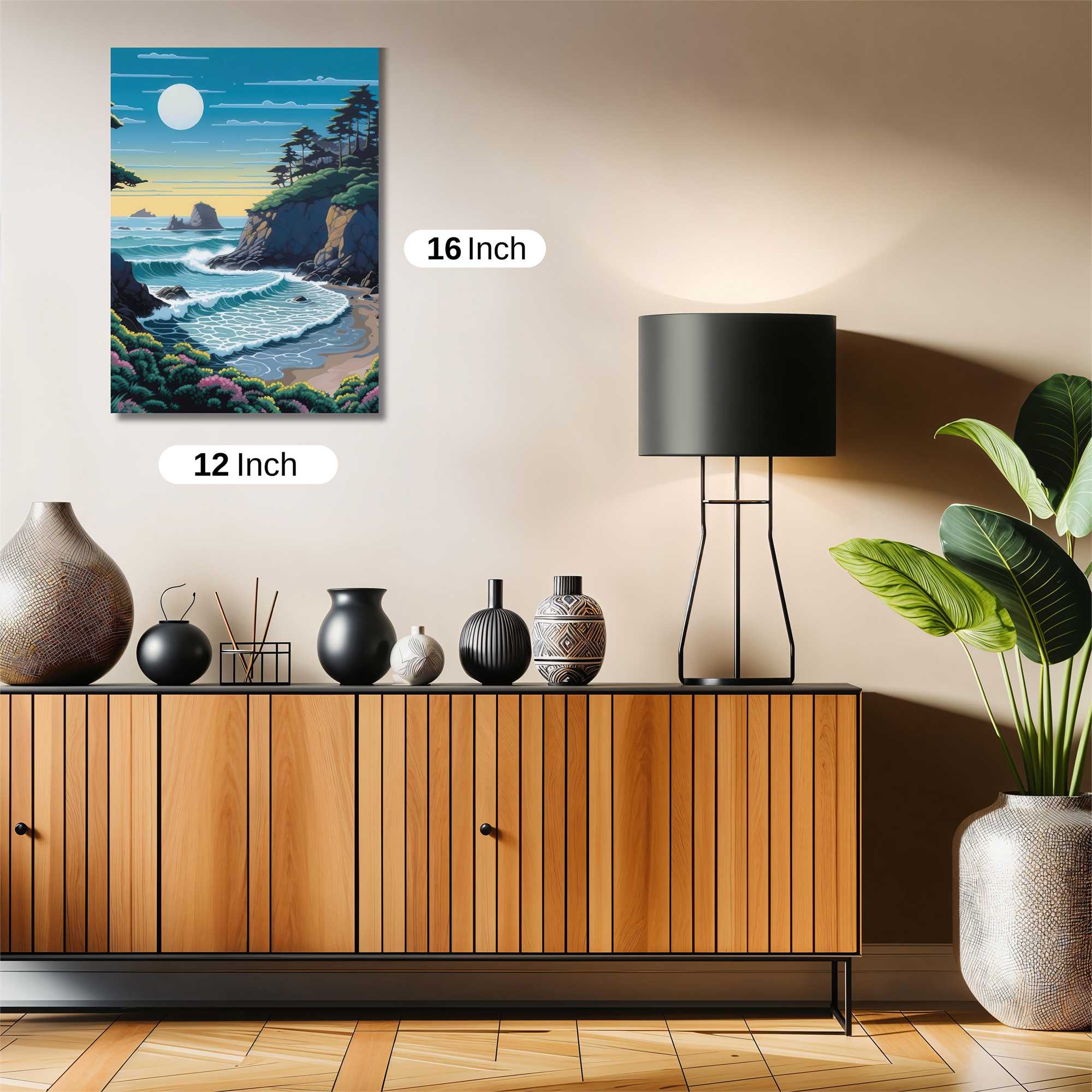 Moonlit Tranquility Safe Wall Magnetic / M