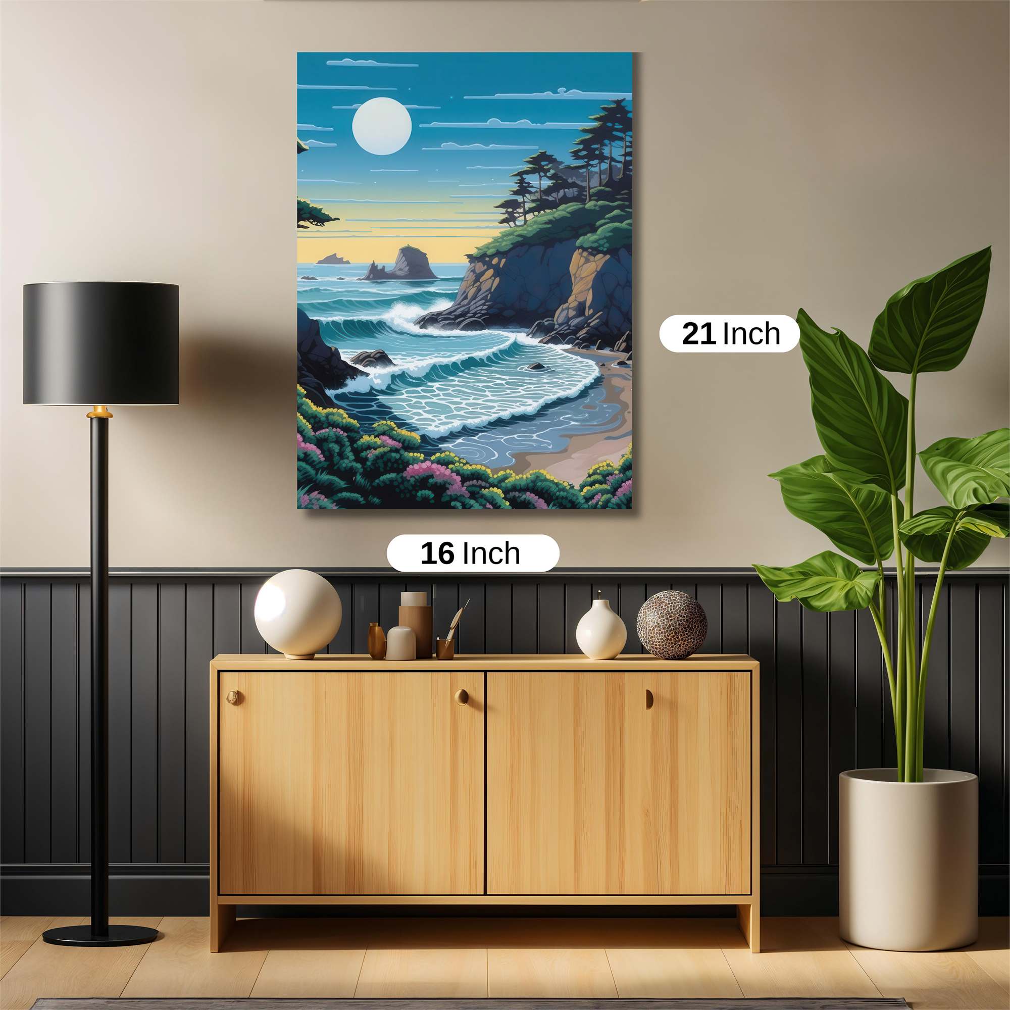 Moonlit Tranquility Safe Wall Magnetic / M