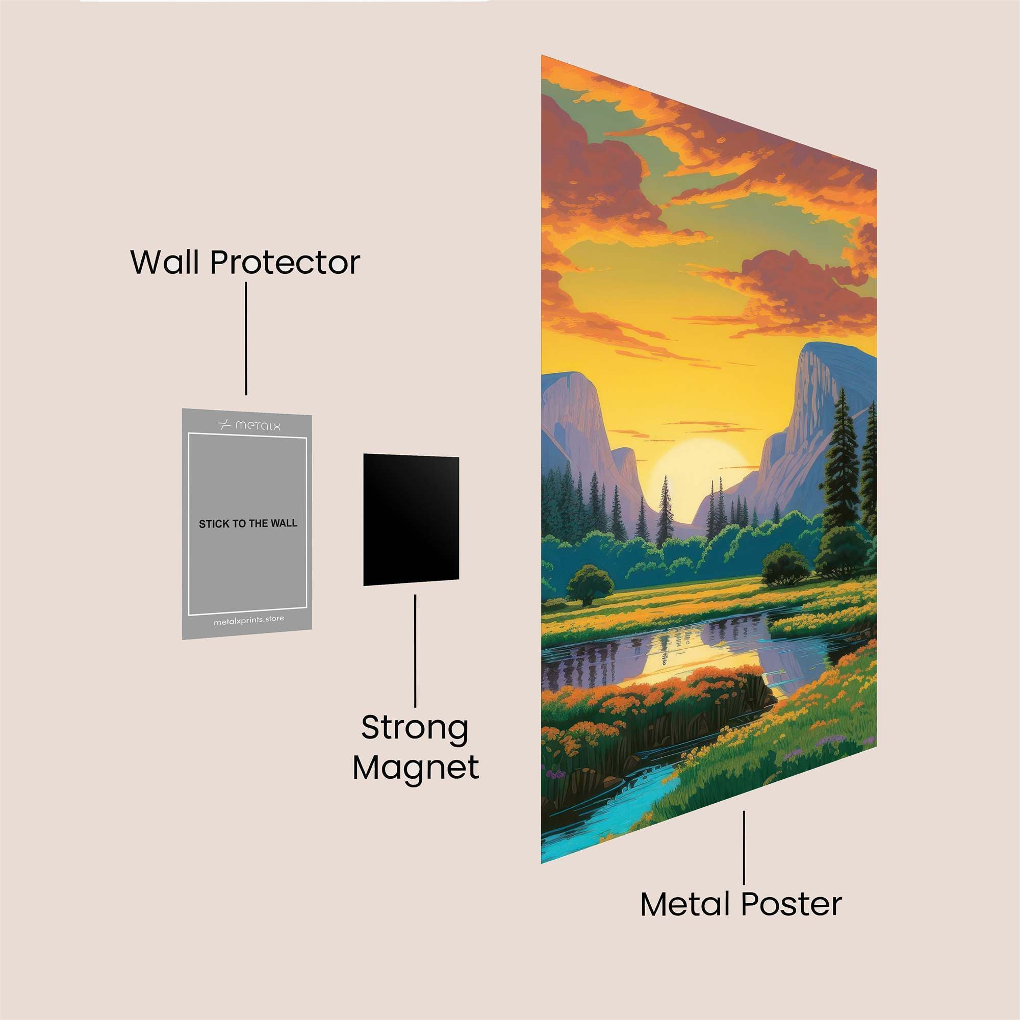 Yosemite Serenity Safe Wall Magnetic / M