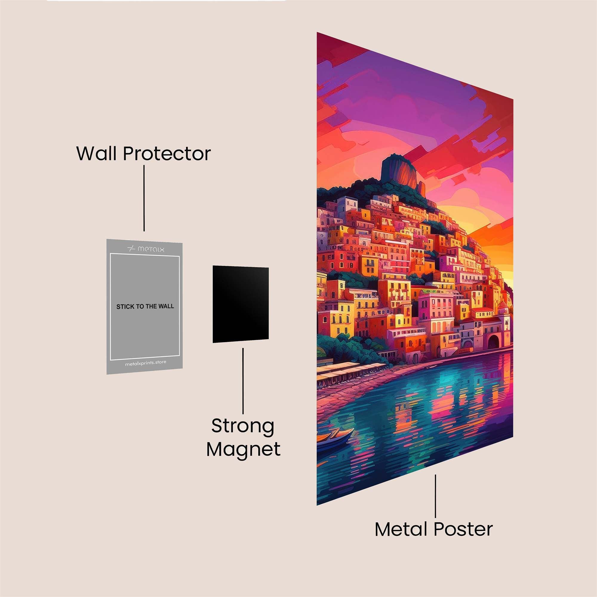 Positano Radiance Safe Wall Magnetic / M