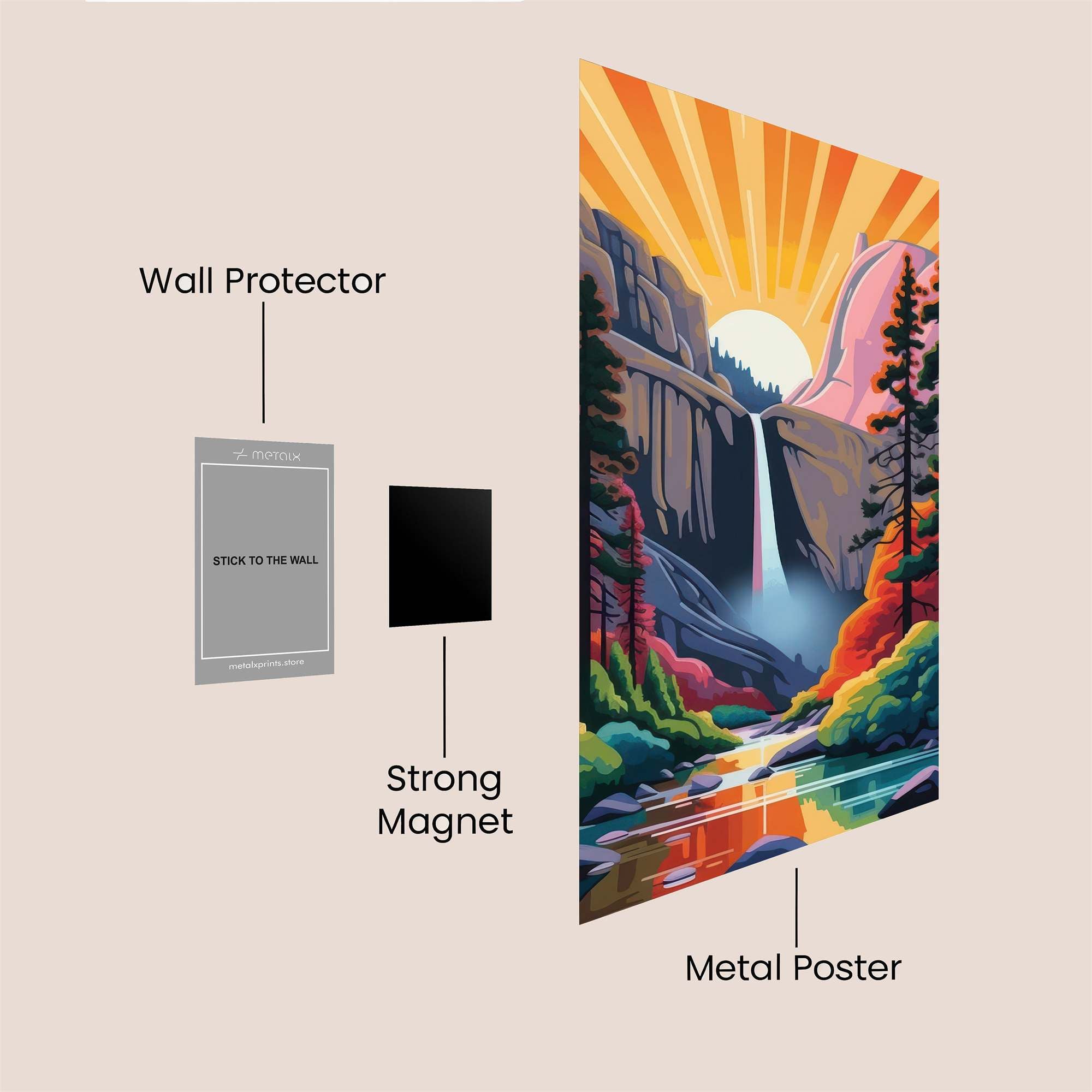 Yosemite Radiant Safe Wall Magnetic / M