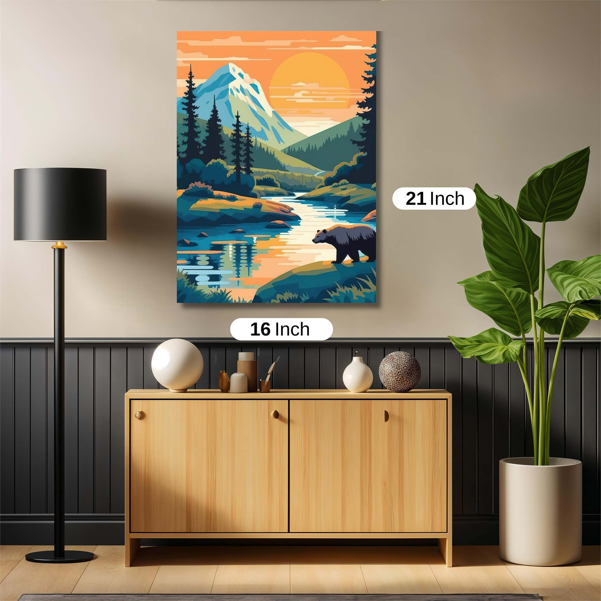 Bear Serenity Safe Wall Magnetic / M