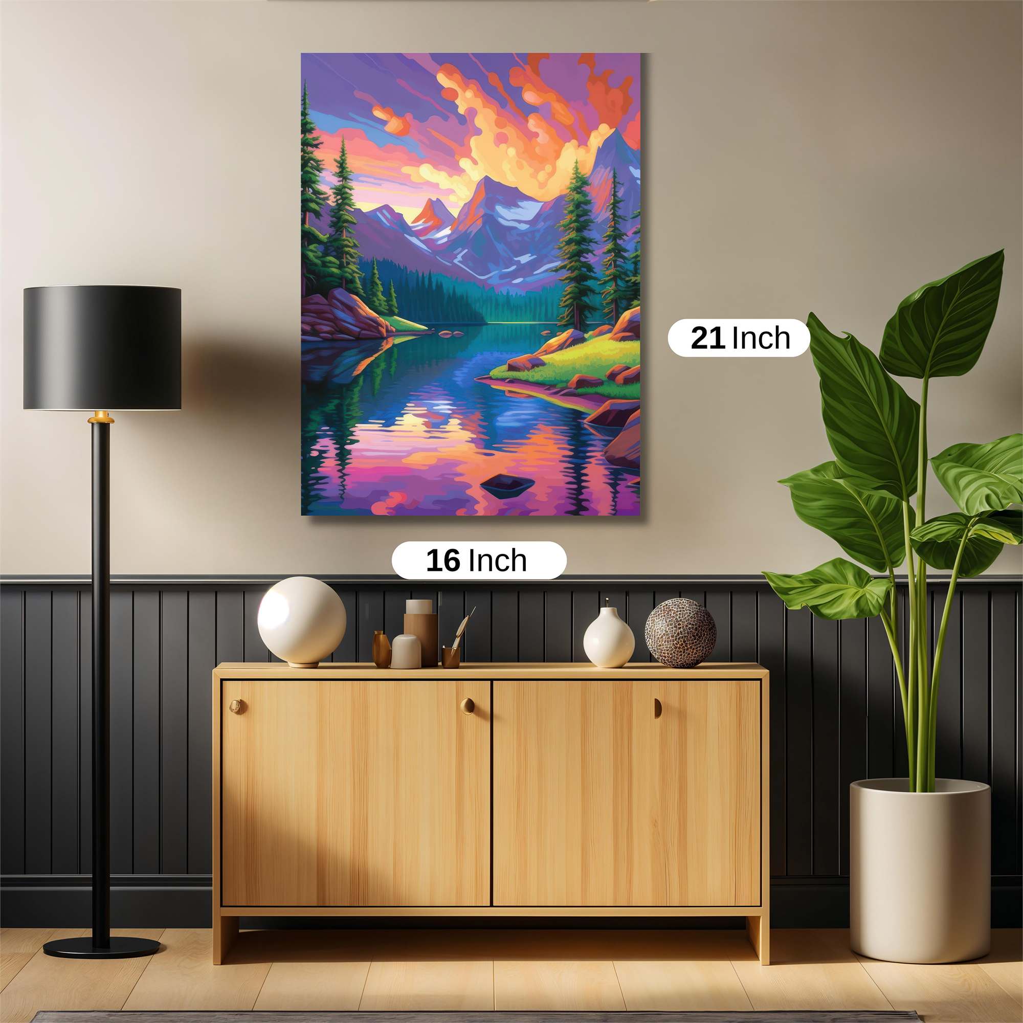 Mountain Serenity Safe Wall Magnetic / M