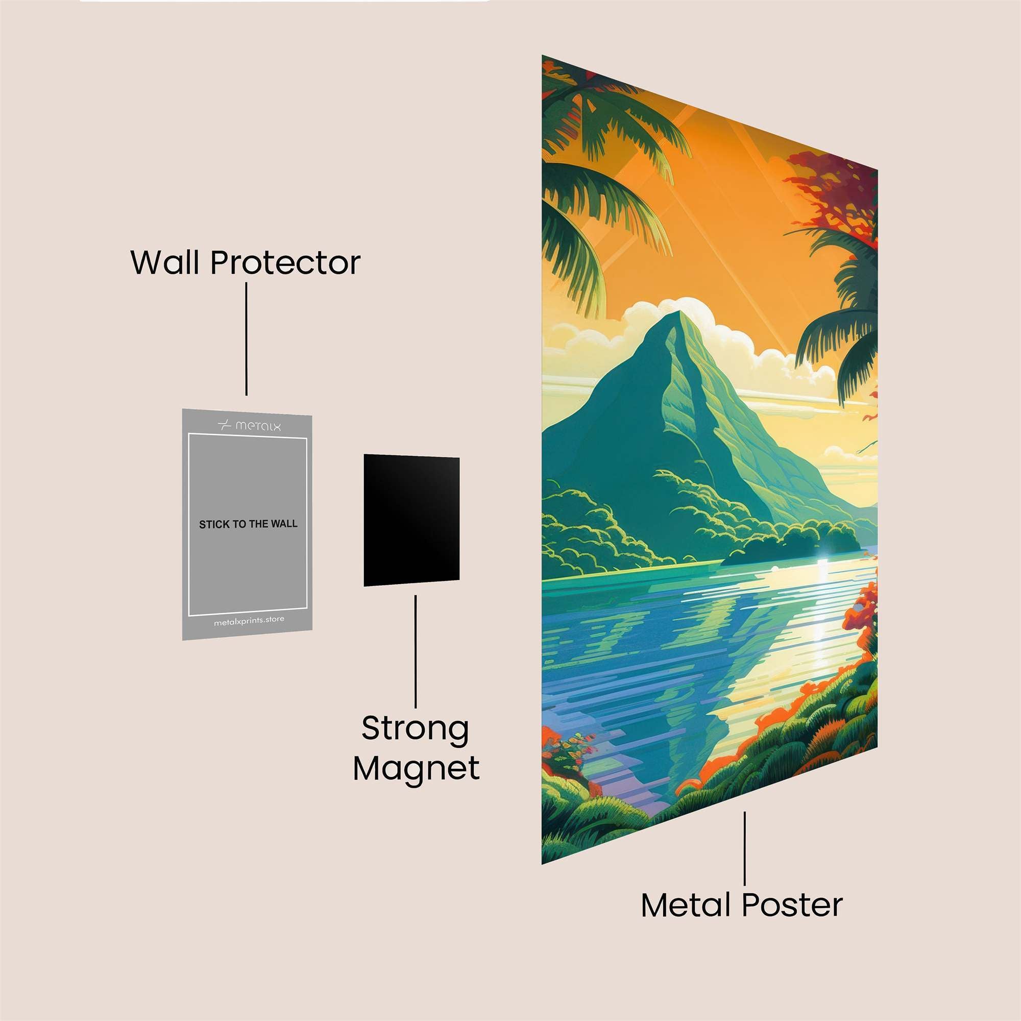 Bali Bliss Safe Wall Magnetic / M