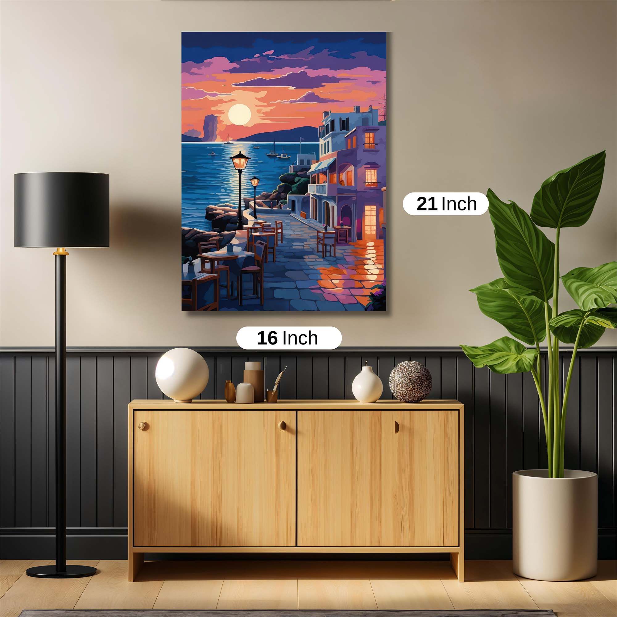 Mediterranean Serenity Safe Wall Magnetic / M