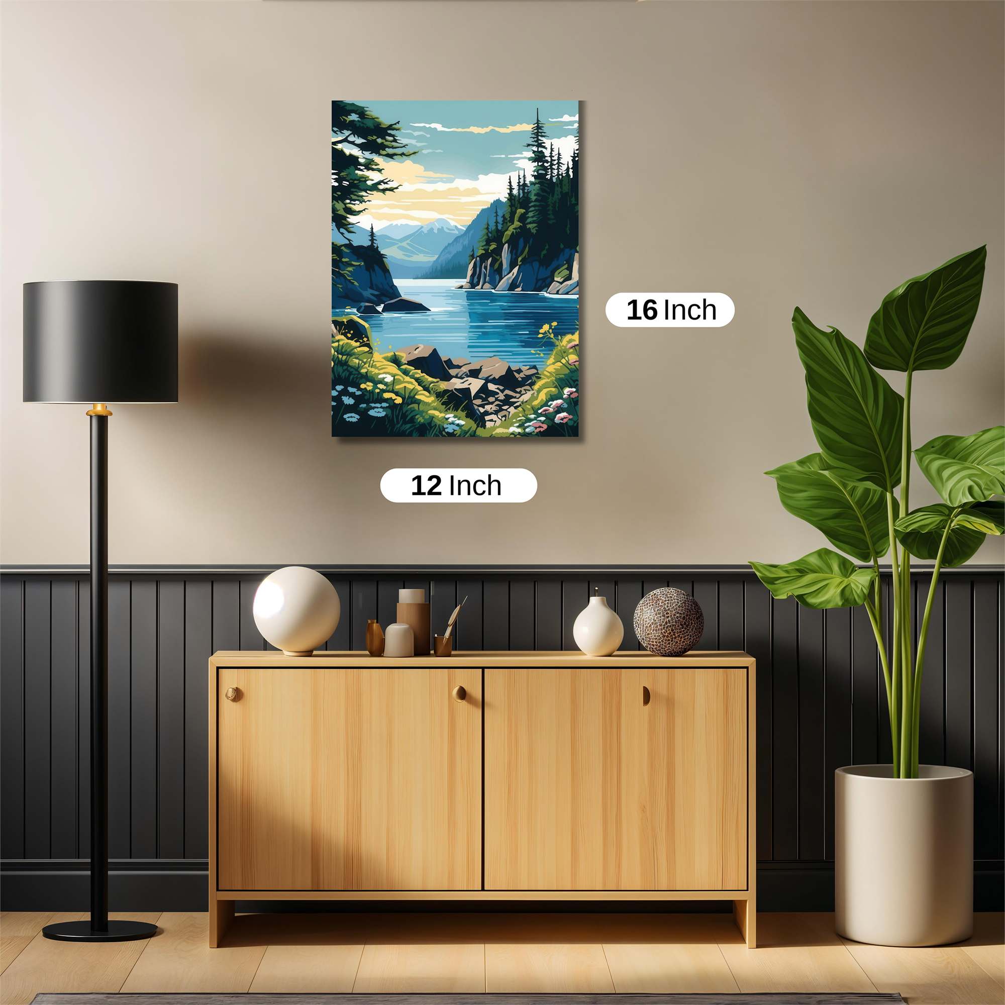 Mountain Serenity Safe Wall Magnetic / M