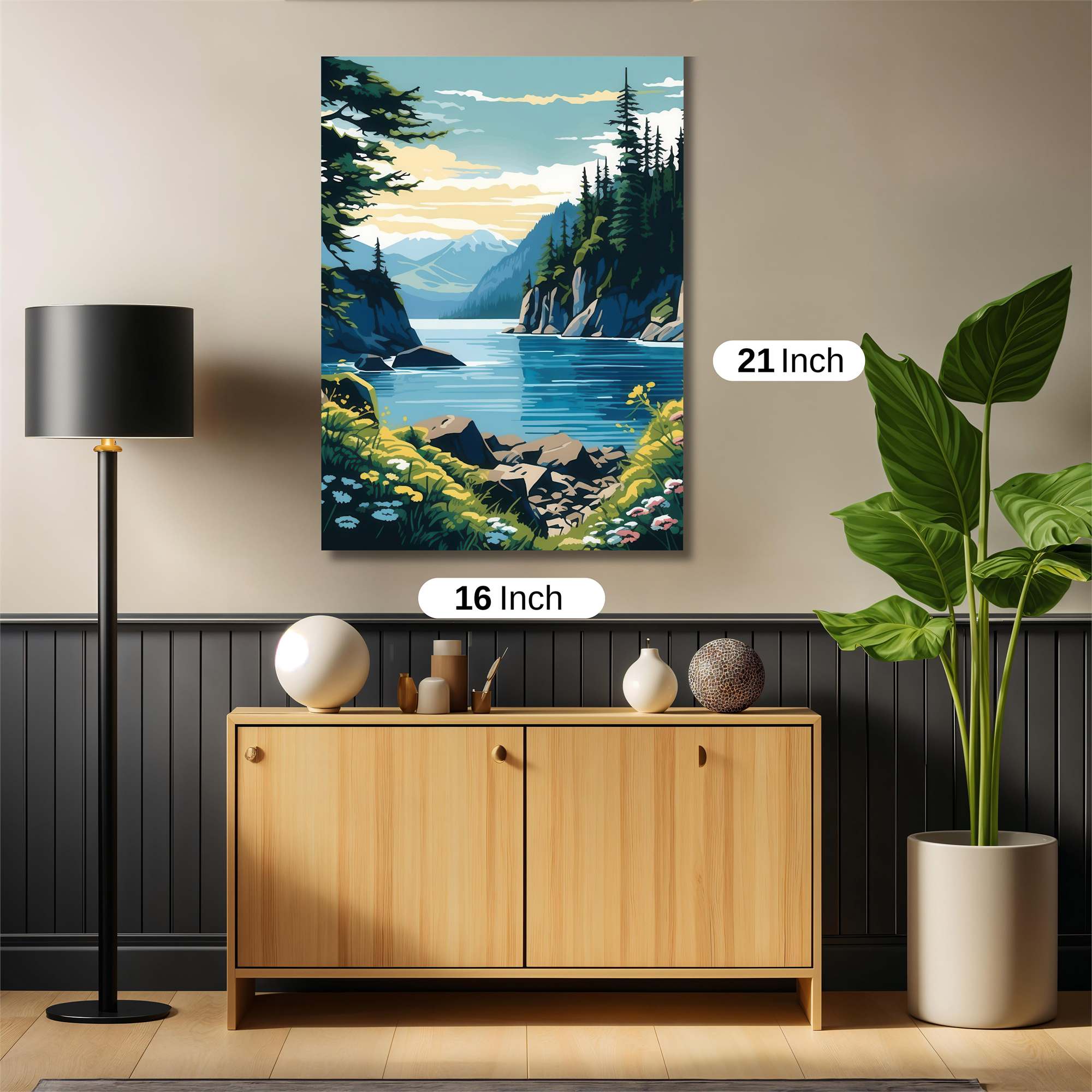 Mountain Serenity Safe Wall Magnetic / M