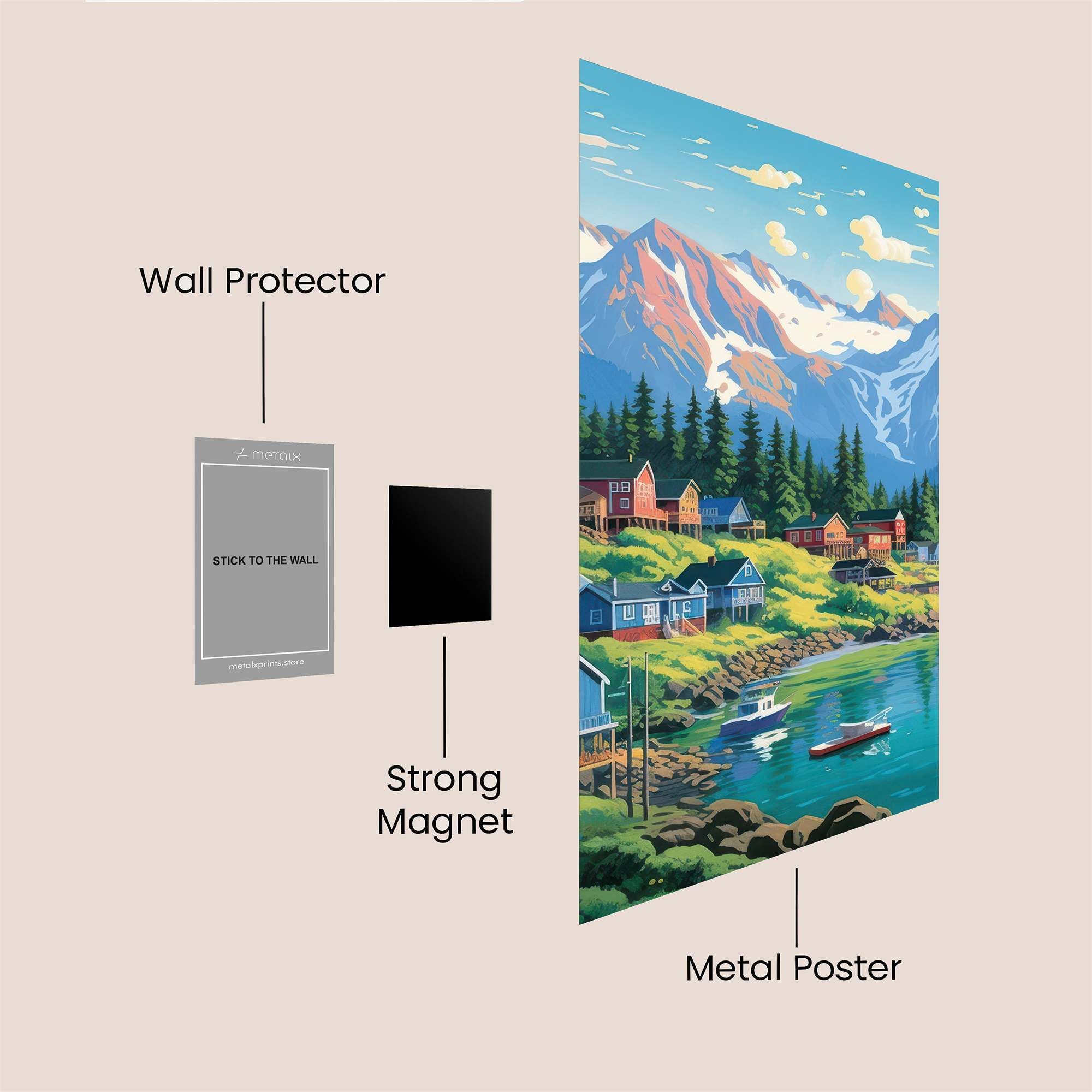 Alpine Serenity Safe Wall Magnetic / M