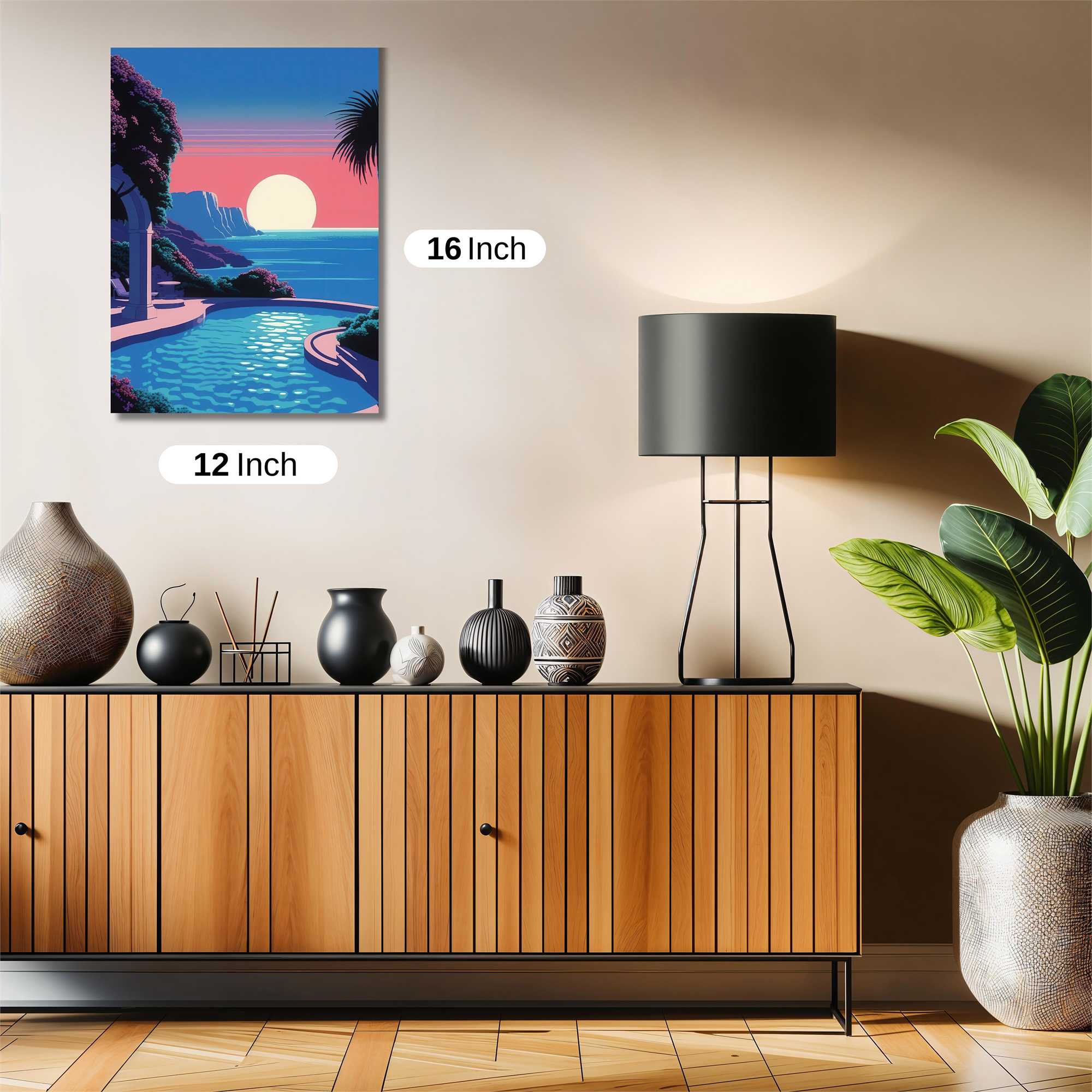 Sunset Serenity Safe Wall Magnetic / M