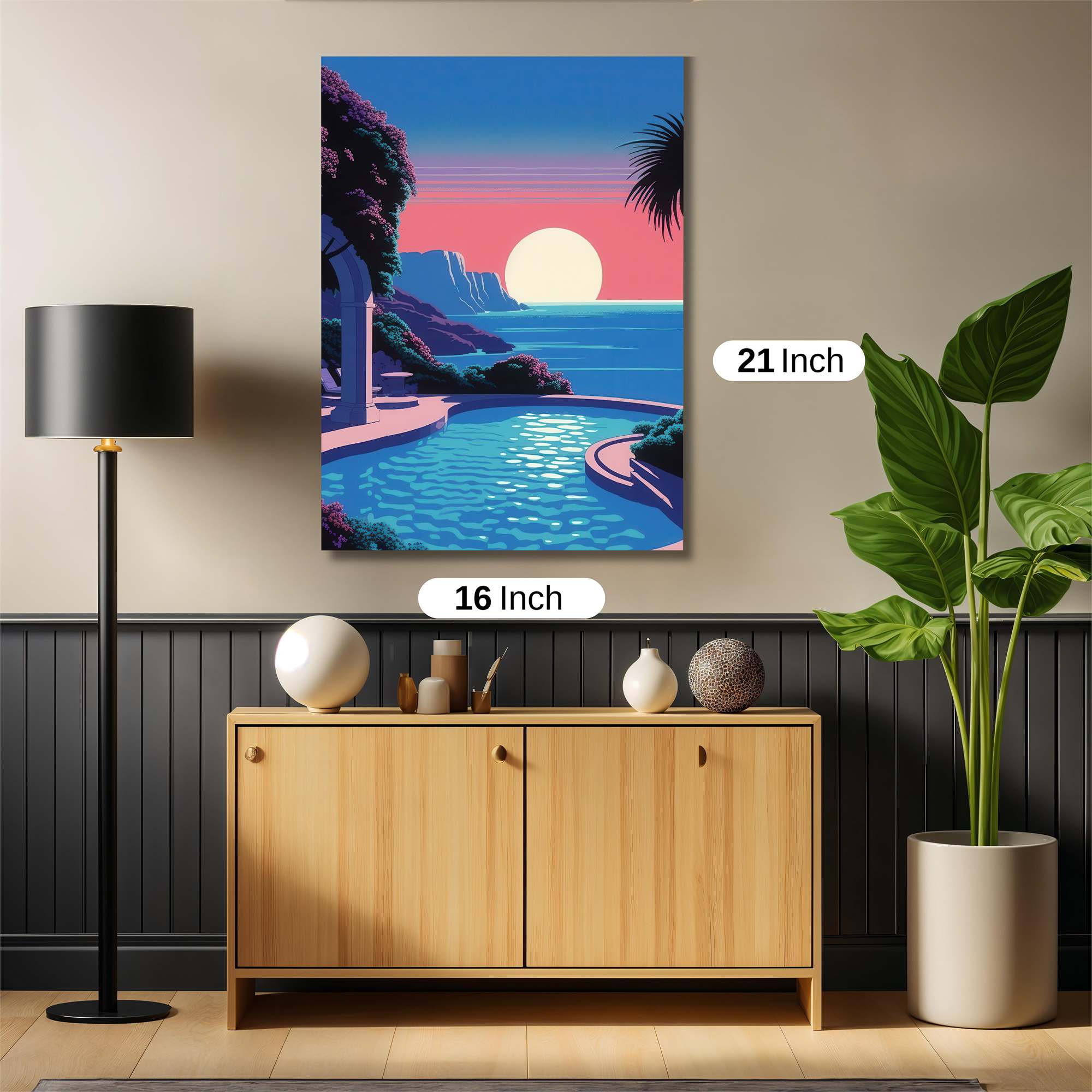 Sunset Serenity Safe Wall Magnetic / M
