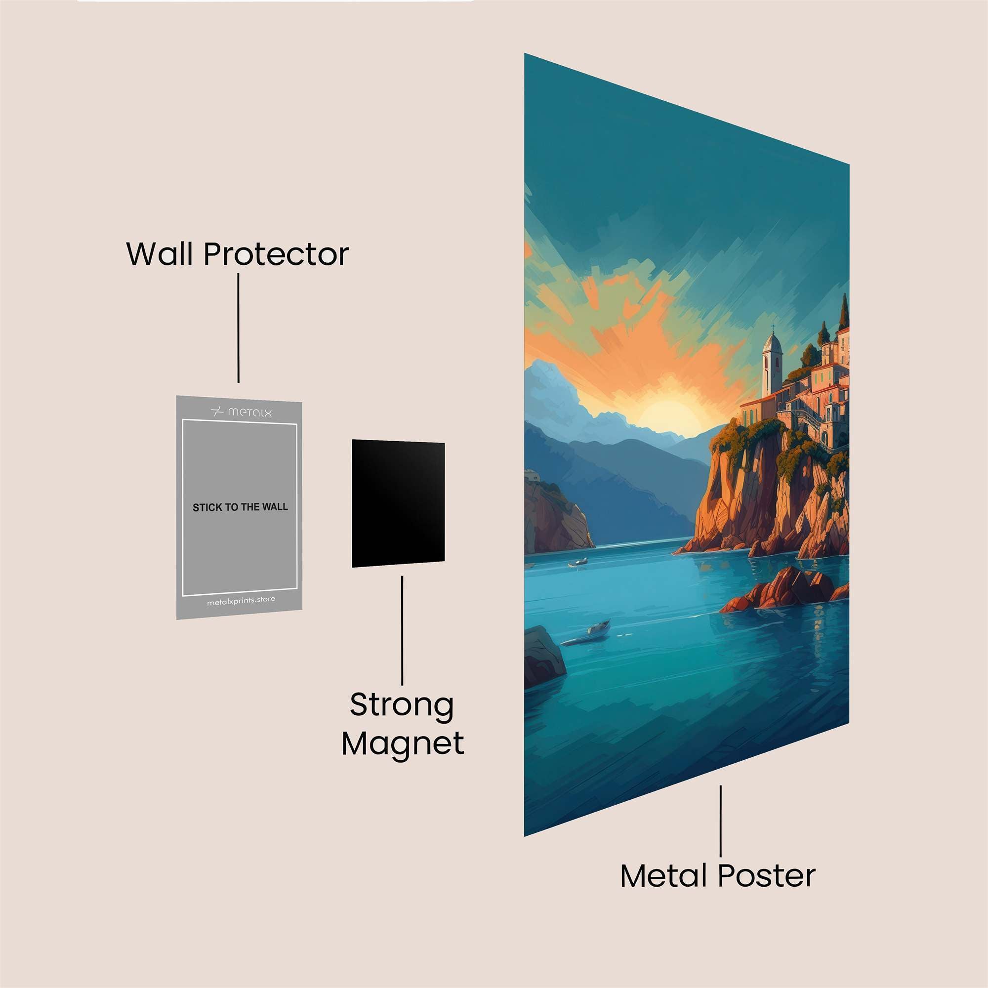 Vernazza Vibrant Safe Wall Magnetic / M