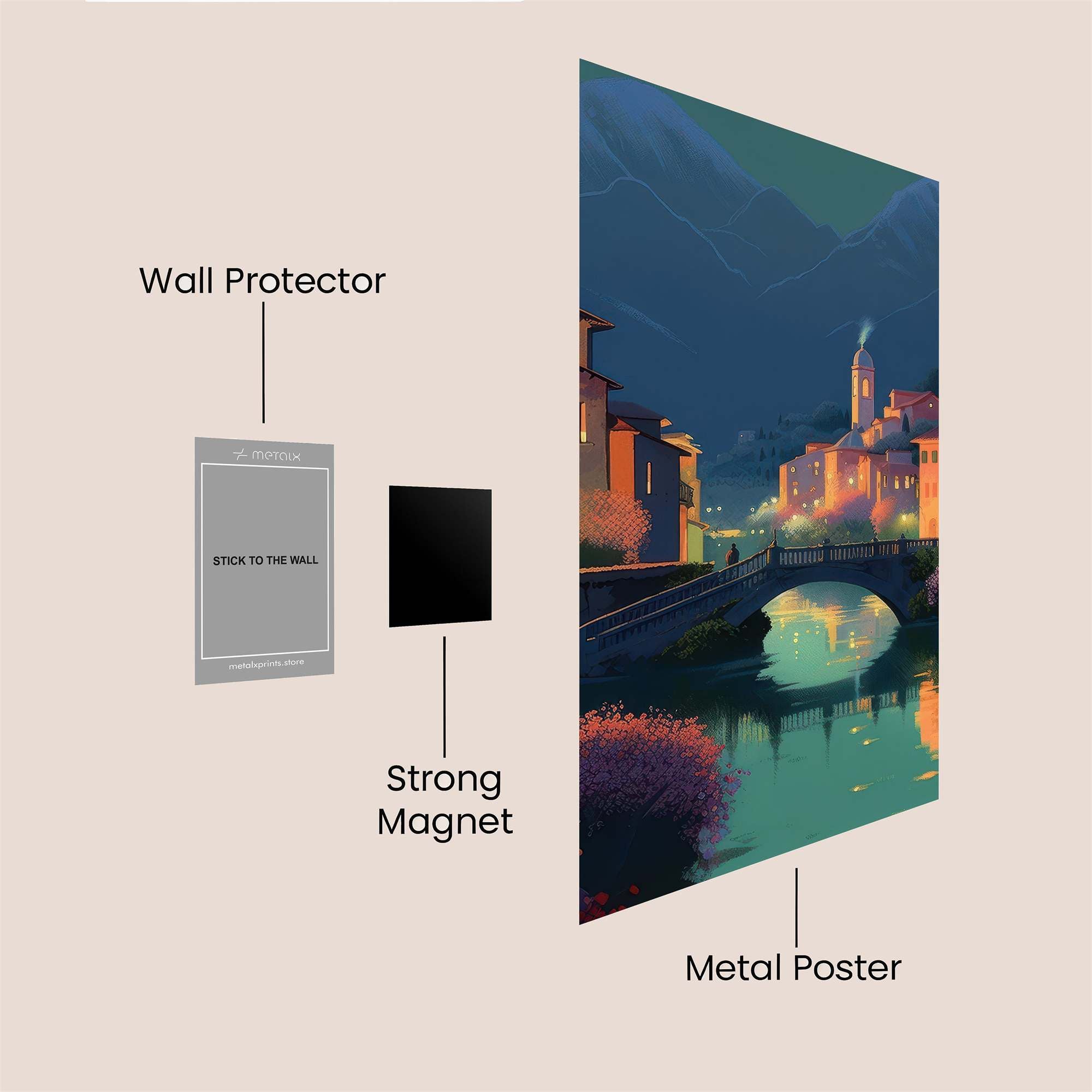 Village Serenity Safe Wall Magnetic / M
