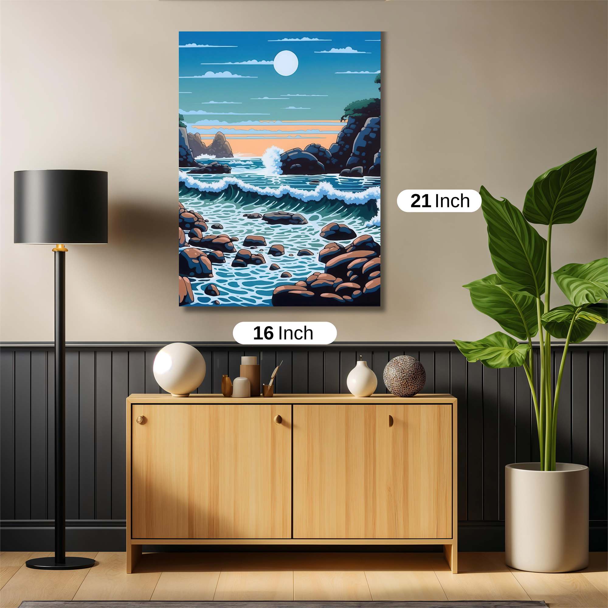 Moonlit Serenity Safe Wall Magnetic / M