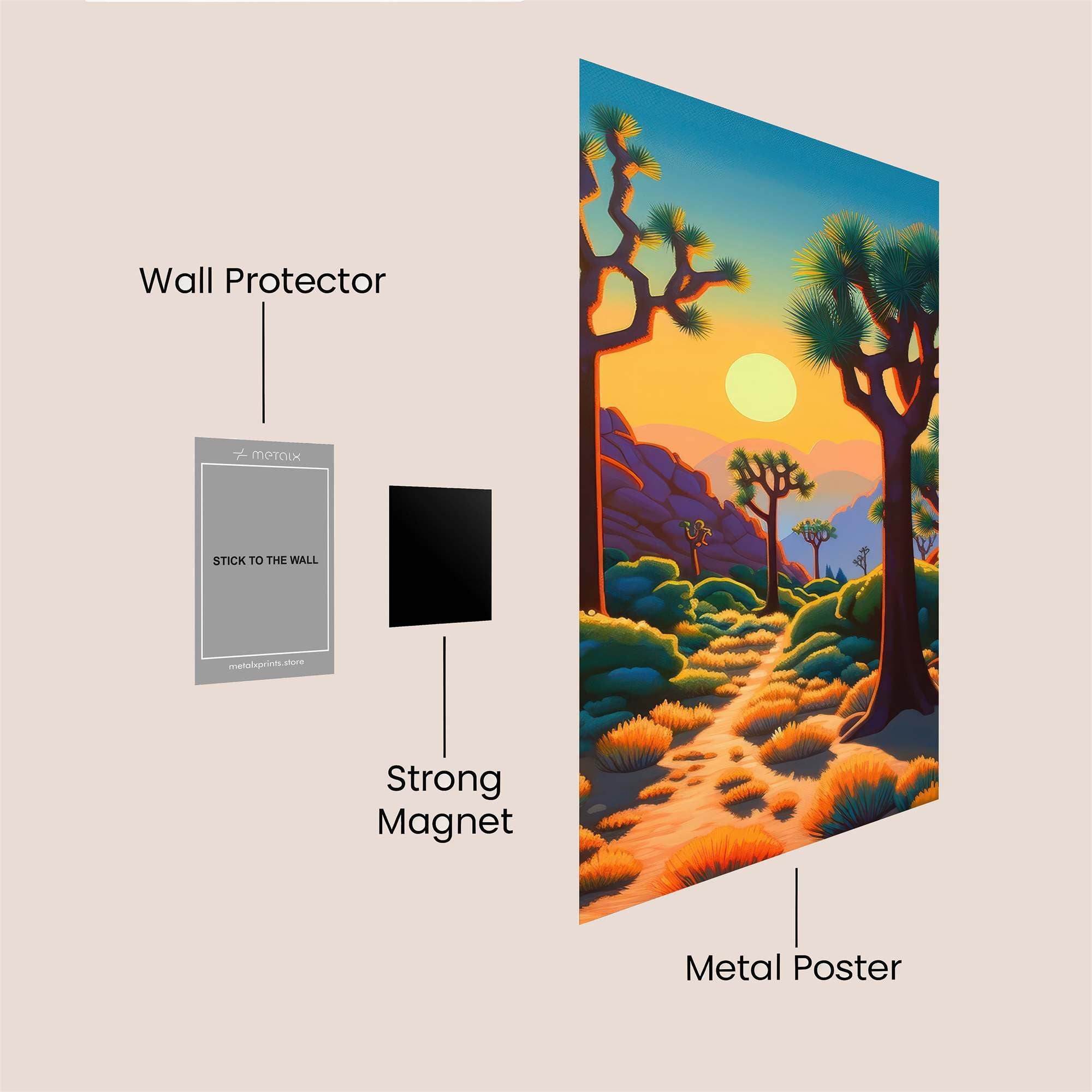Joshua Tranquil Safe Wall Magnetic / M