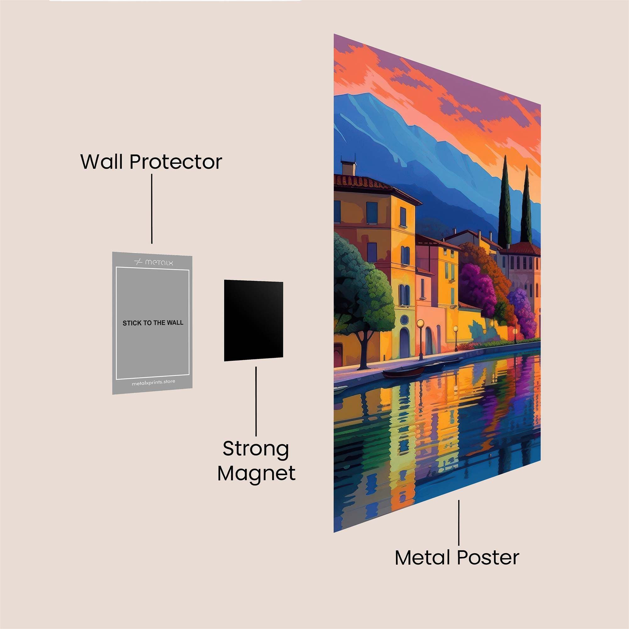 Italian Serenity Safe Wall Magnetic / M