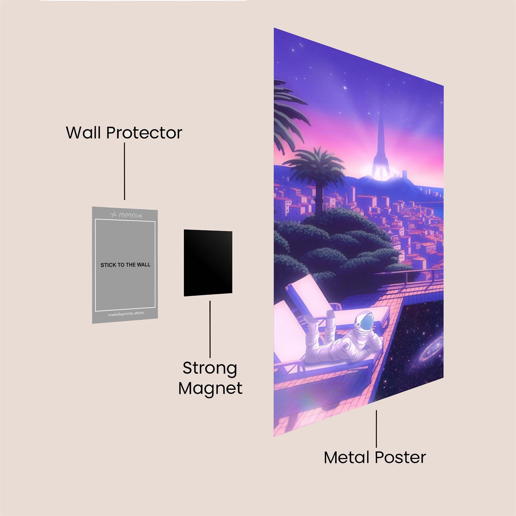 Astronaut Bliss Safe Wall Magnetic / M