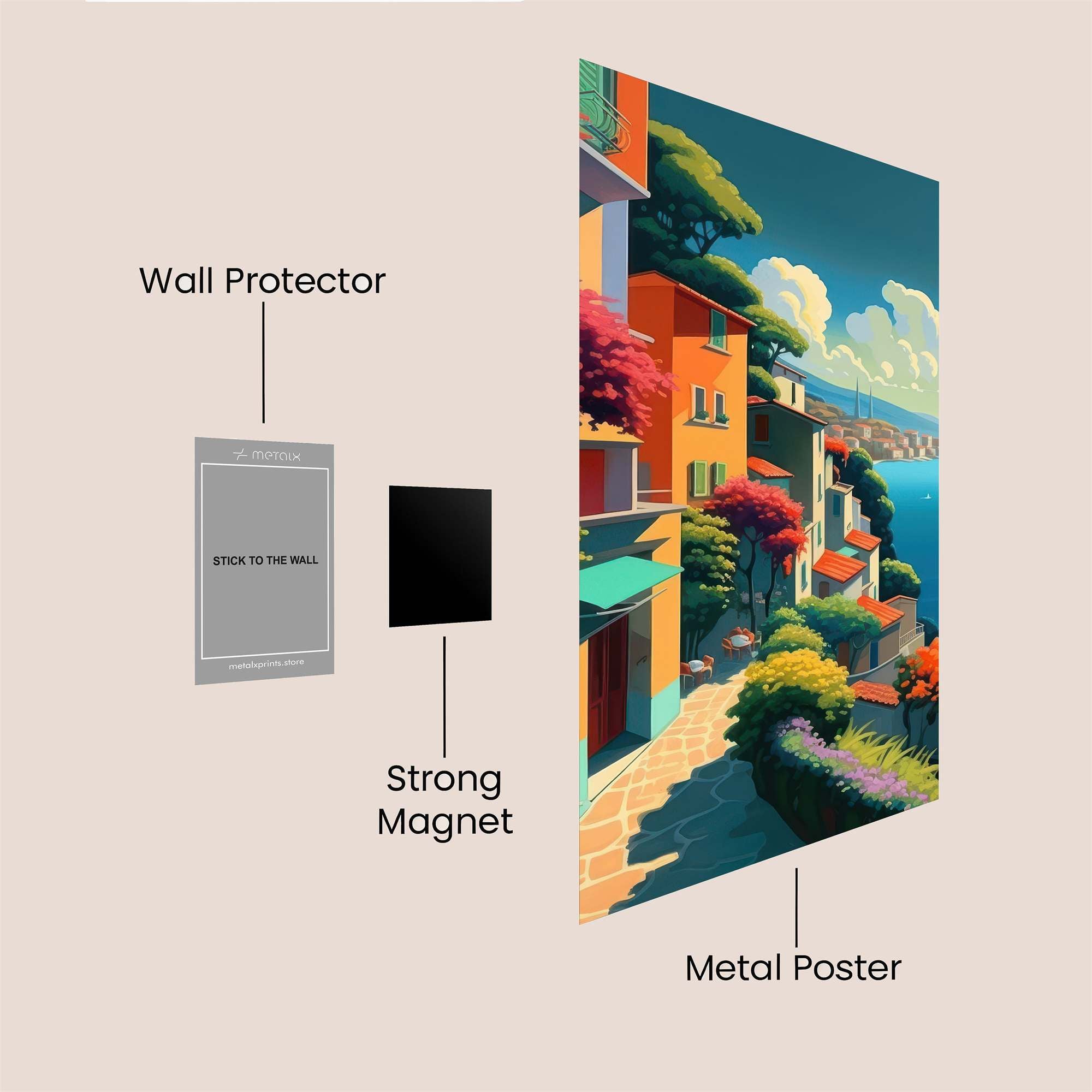 Positano Serenity Safe Wall Magnetic / M