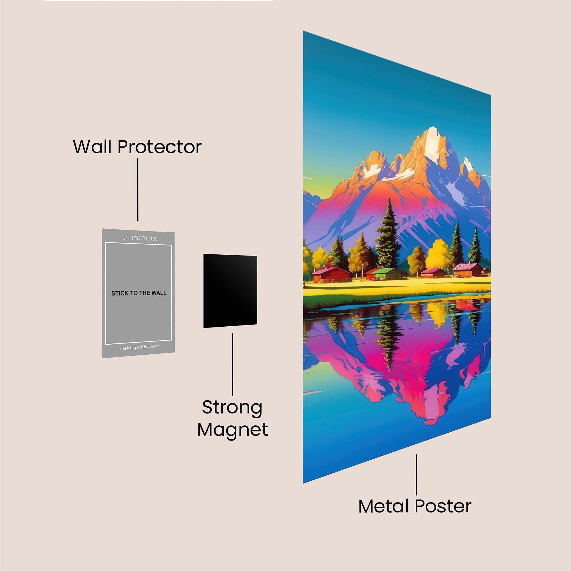 Teton Tranquility Safe Wall Magnetic / M