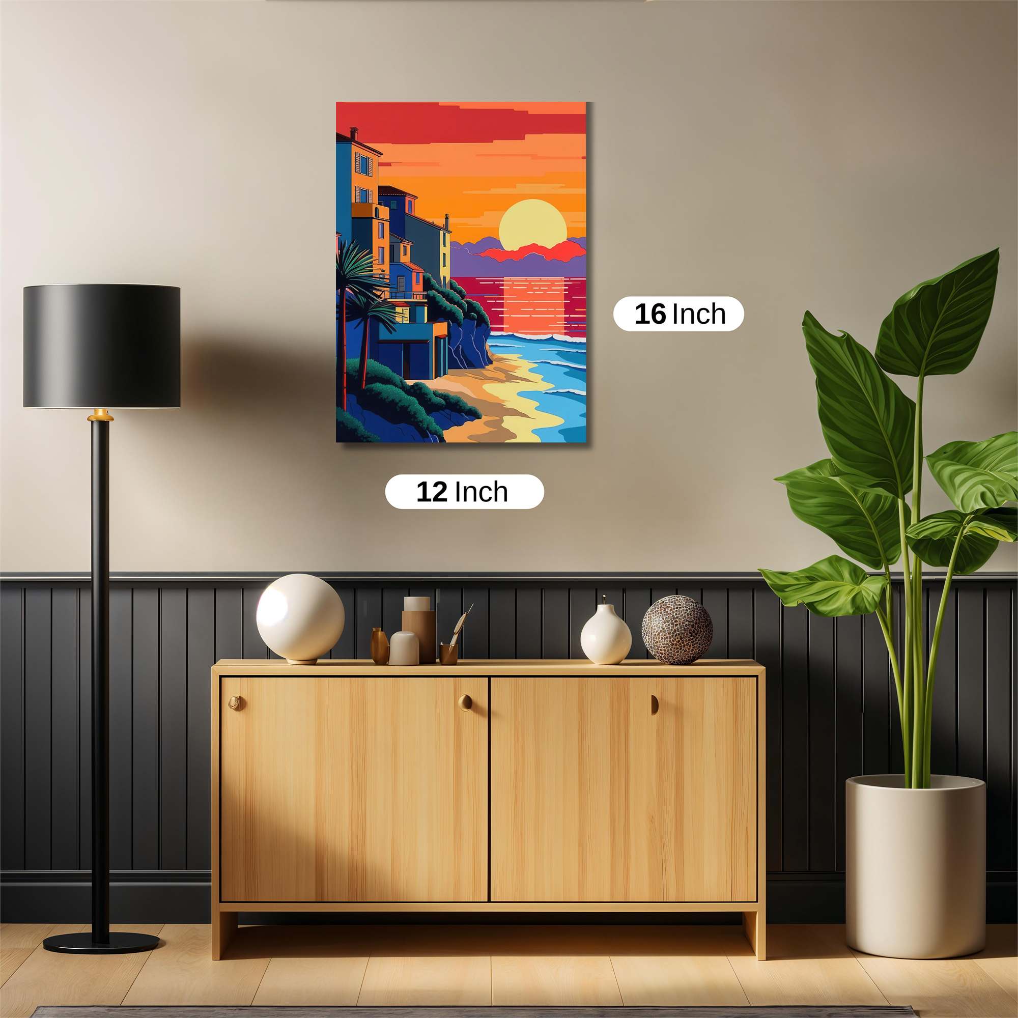 Sunset Serenity Safe Wall Magnetic / M