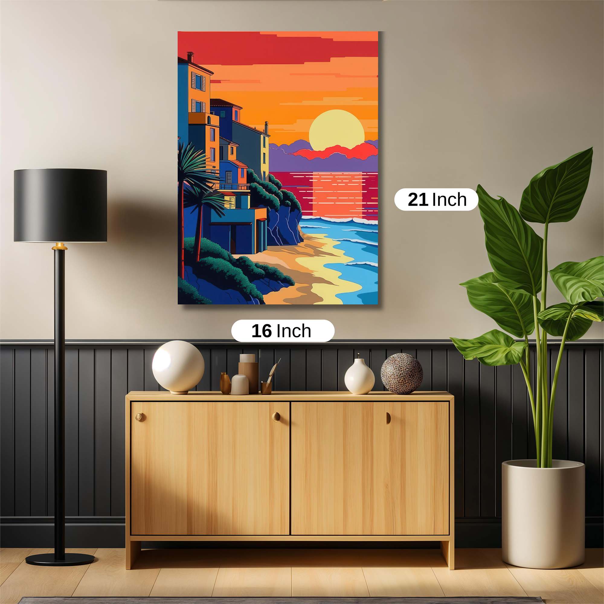 Sunset Serenity Safe Wall Magnetic / M