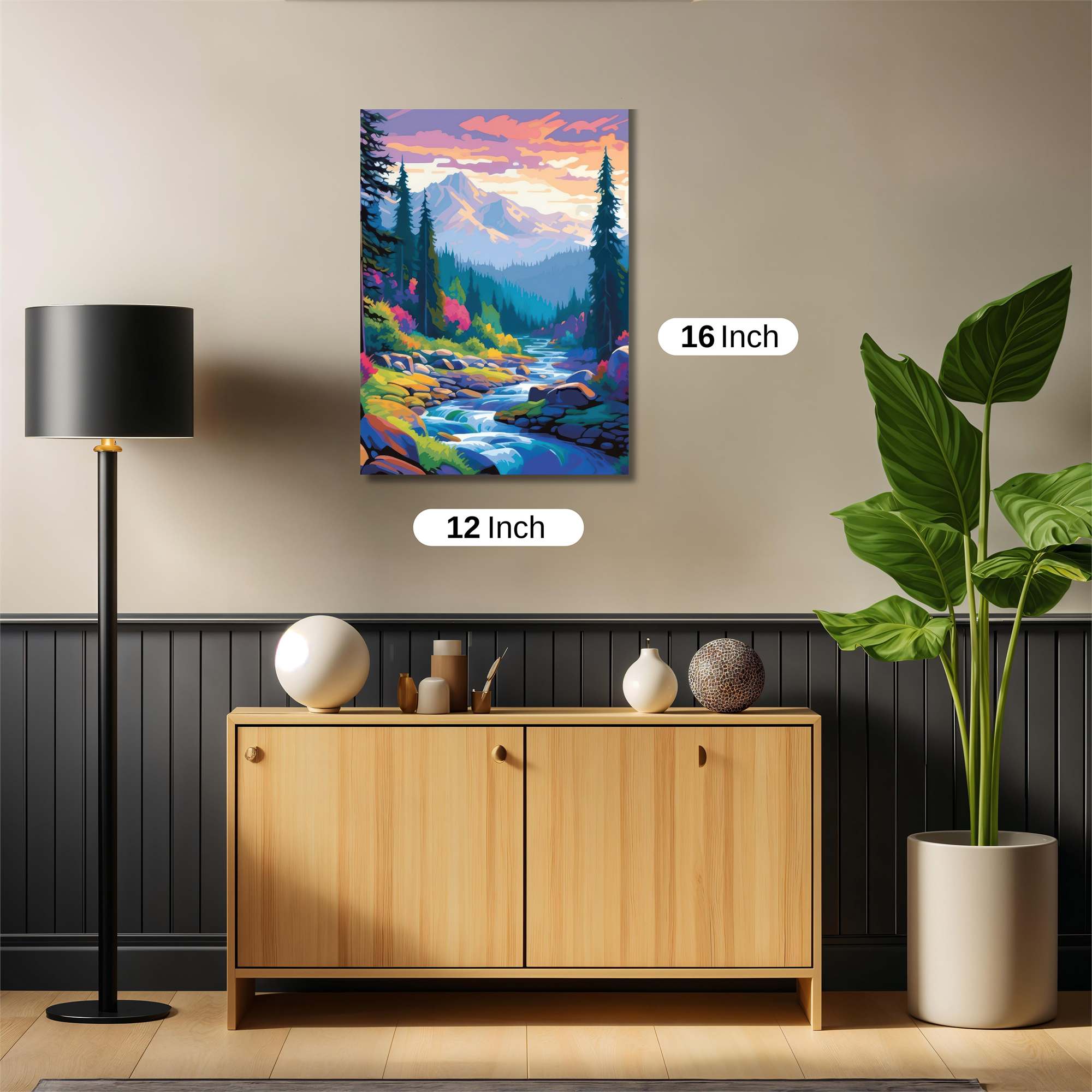 Mountain Serenity Safe Wall Magnetic / M