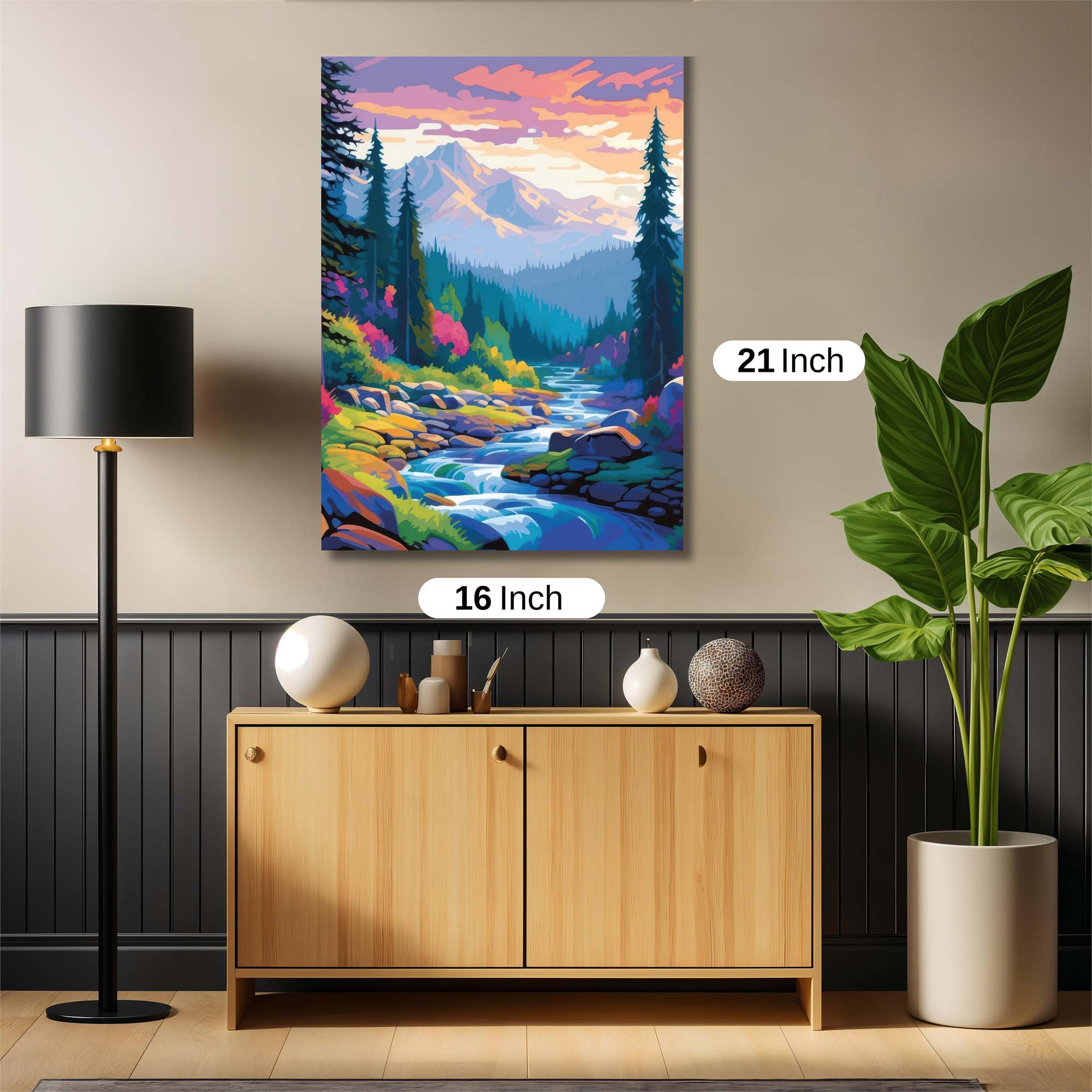 Mountain Serenity Safe Wall Magnetic / M