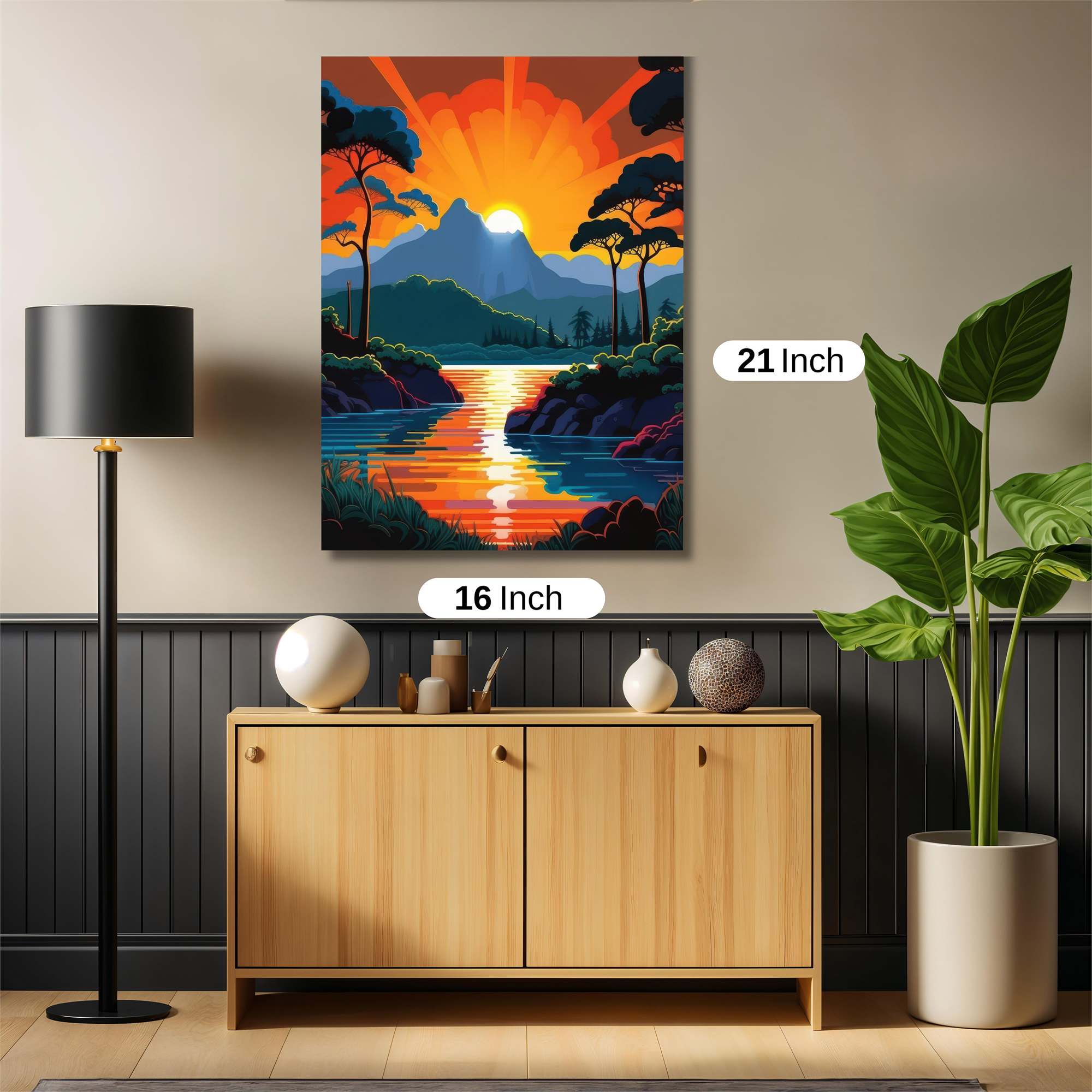 Sunrise Serenity Safe Wall Magnetic / M