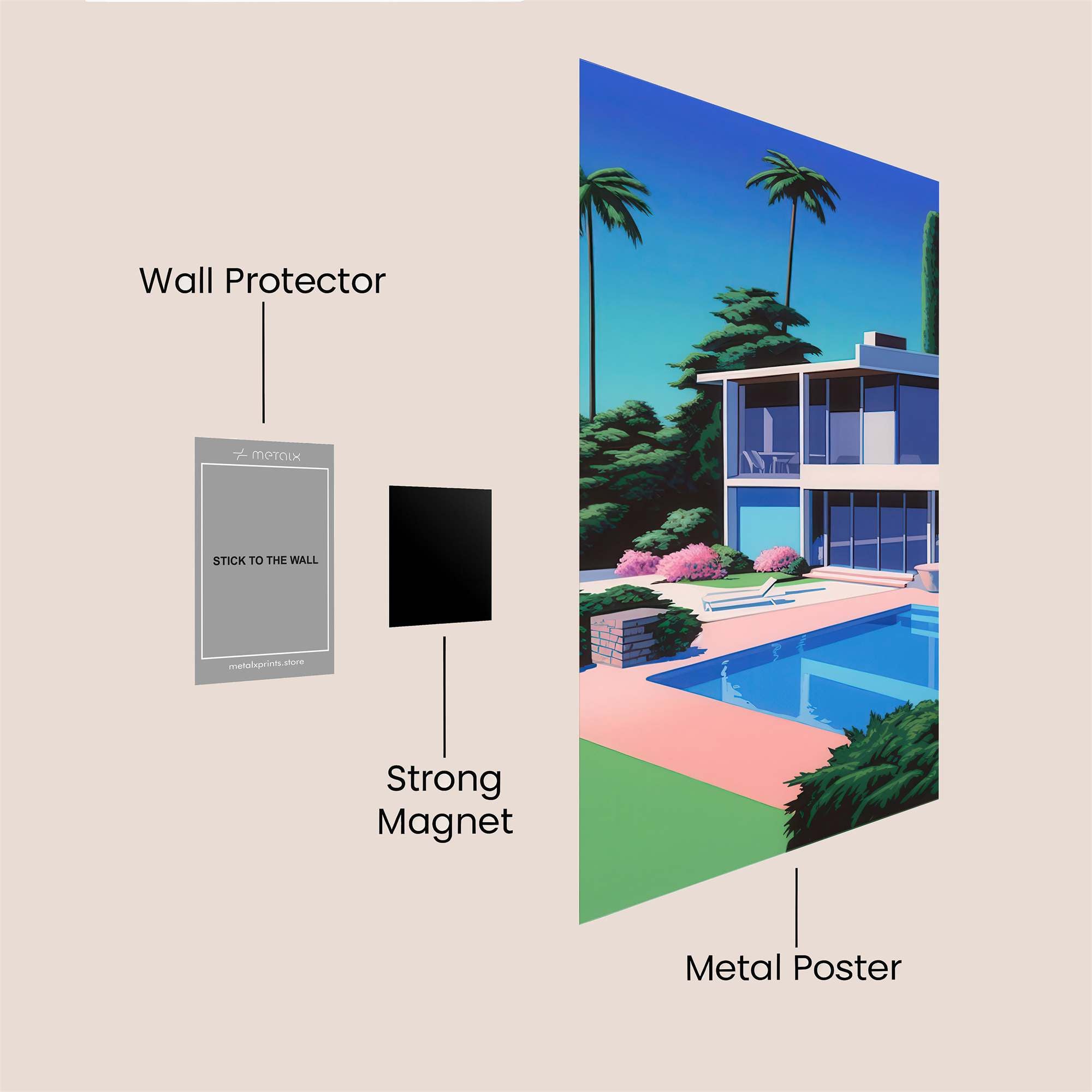 Villa Serenity Safe Wall Magnetic / M