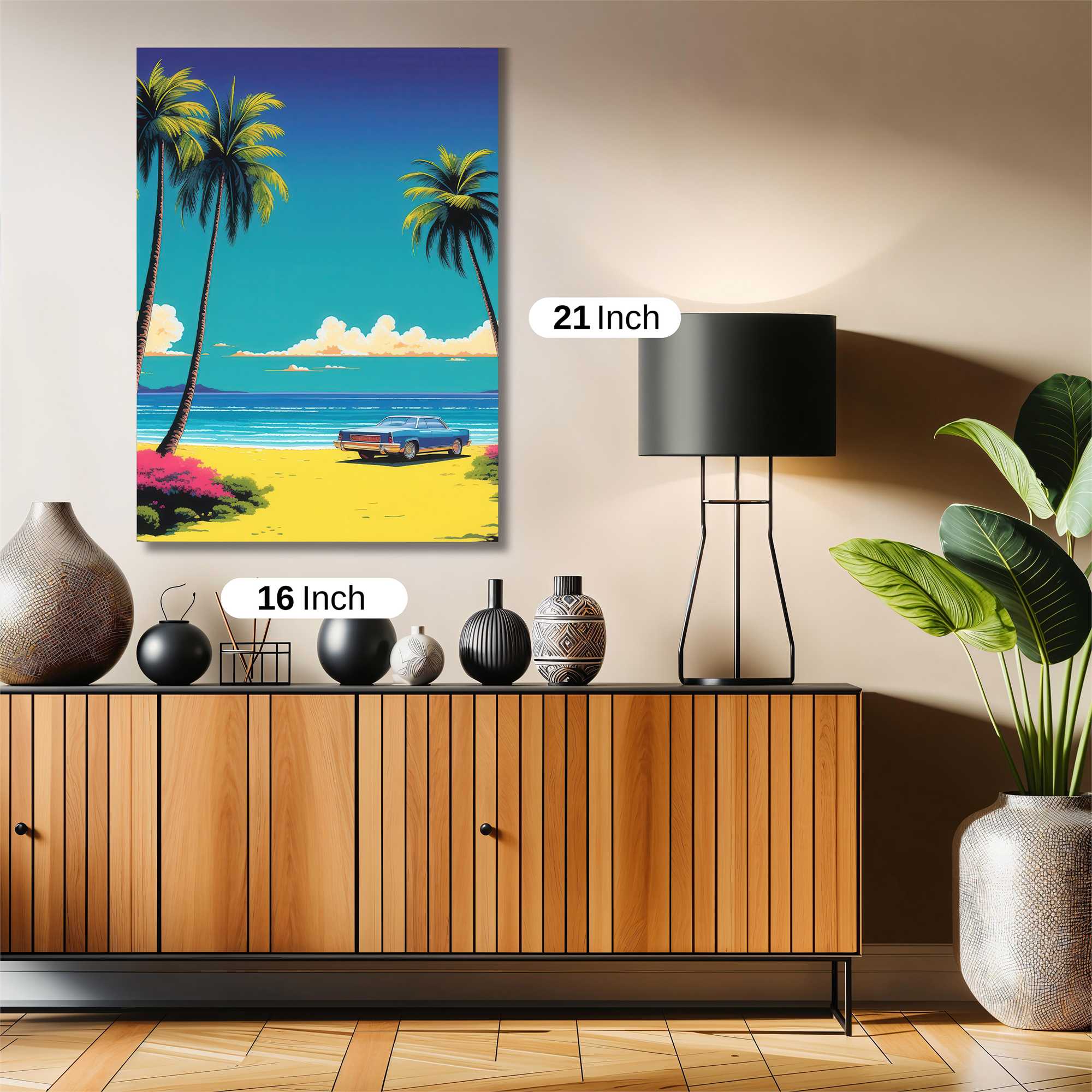 Beach Serenity Safe Wall Magnetic / M