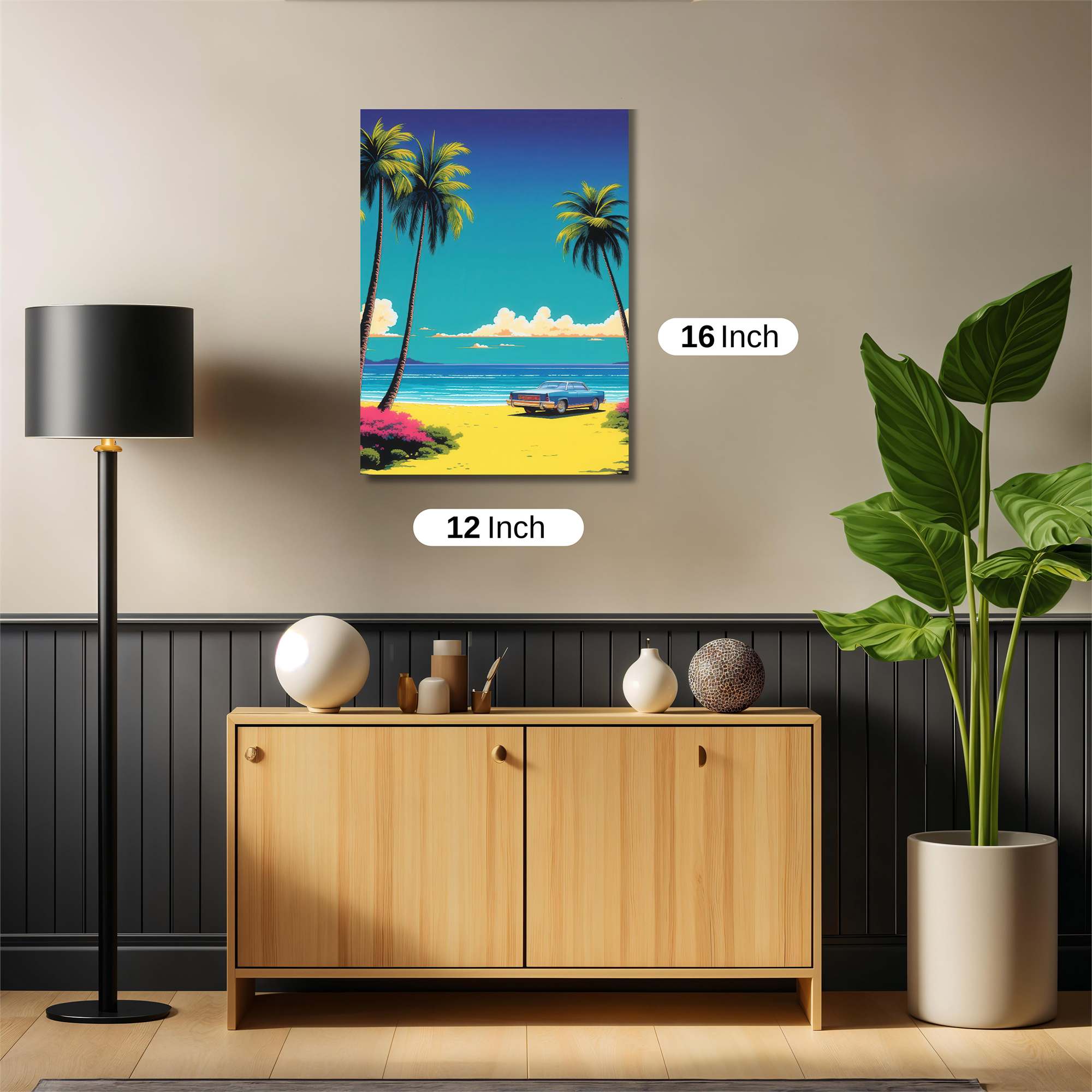 Beach Serenity Safe Wall Magnetic / M