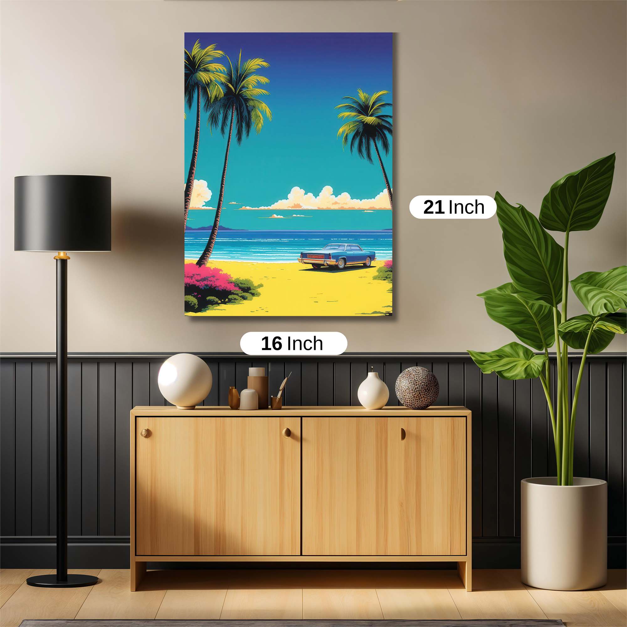 Beach Serenity Safe Wall Magnetic / M