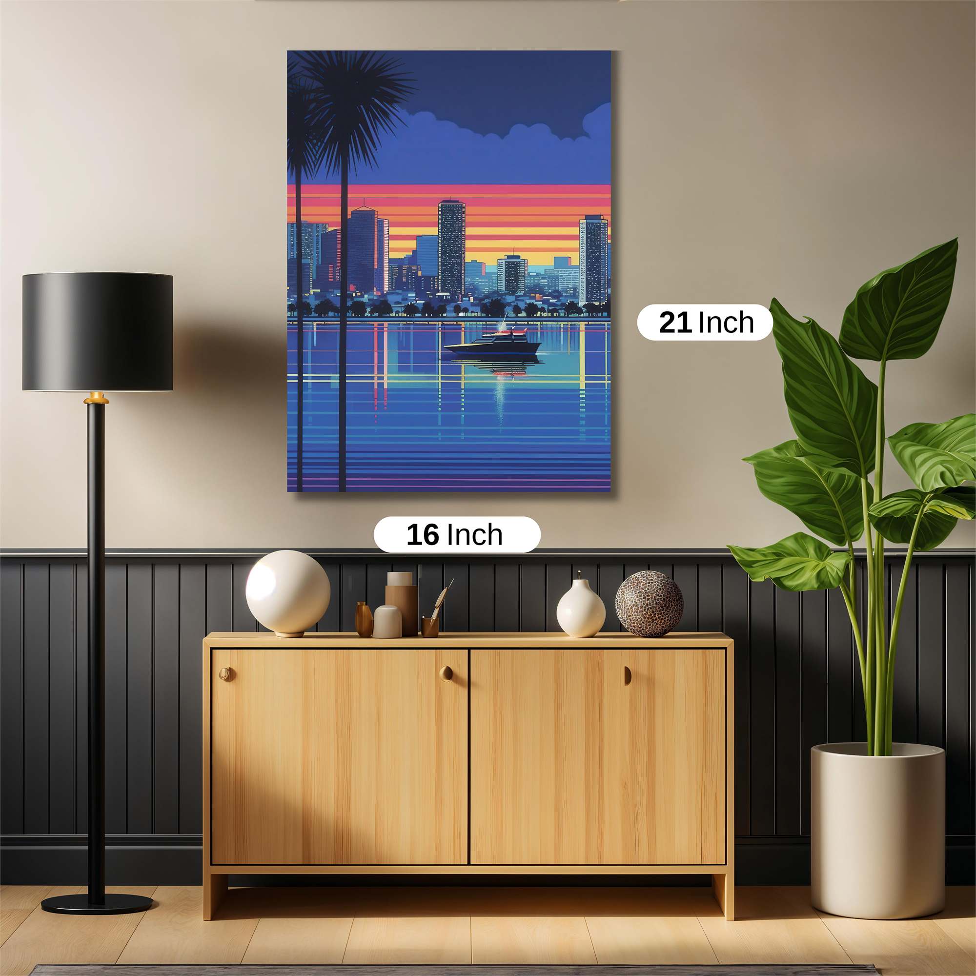 Sunset Serenity Safe Wall Magnetic / M