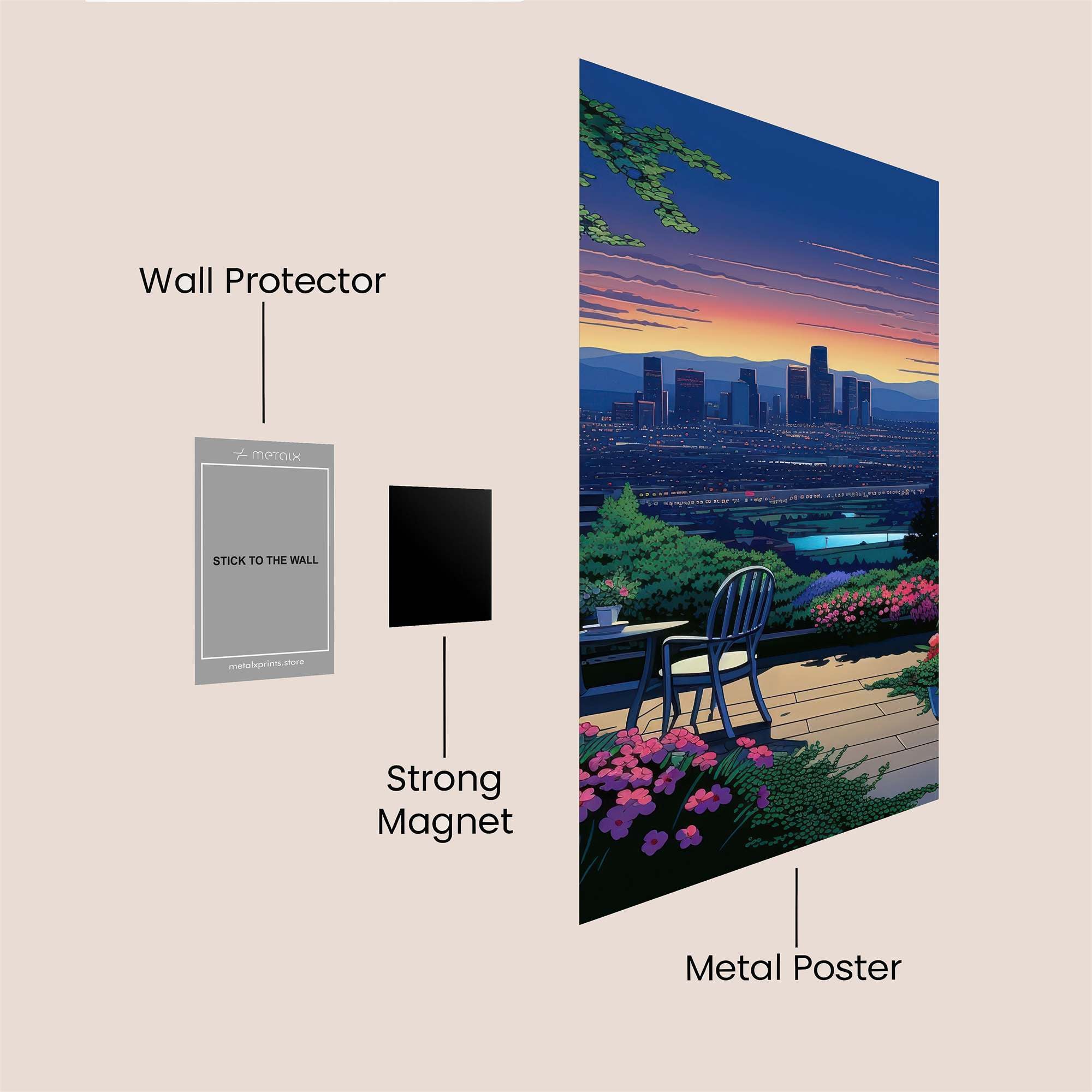 City Twilight Safe Wall Magnetic / M