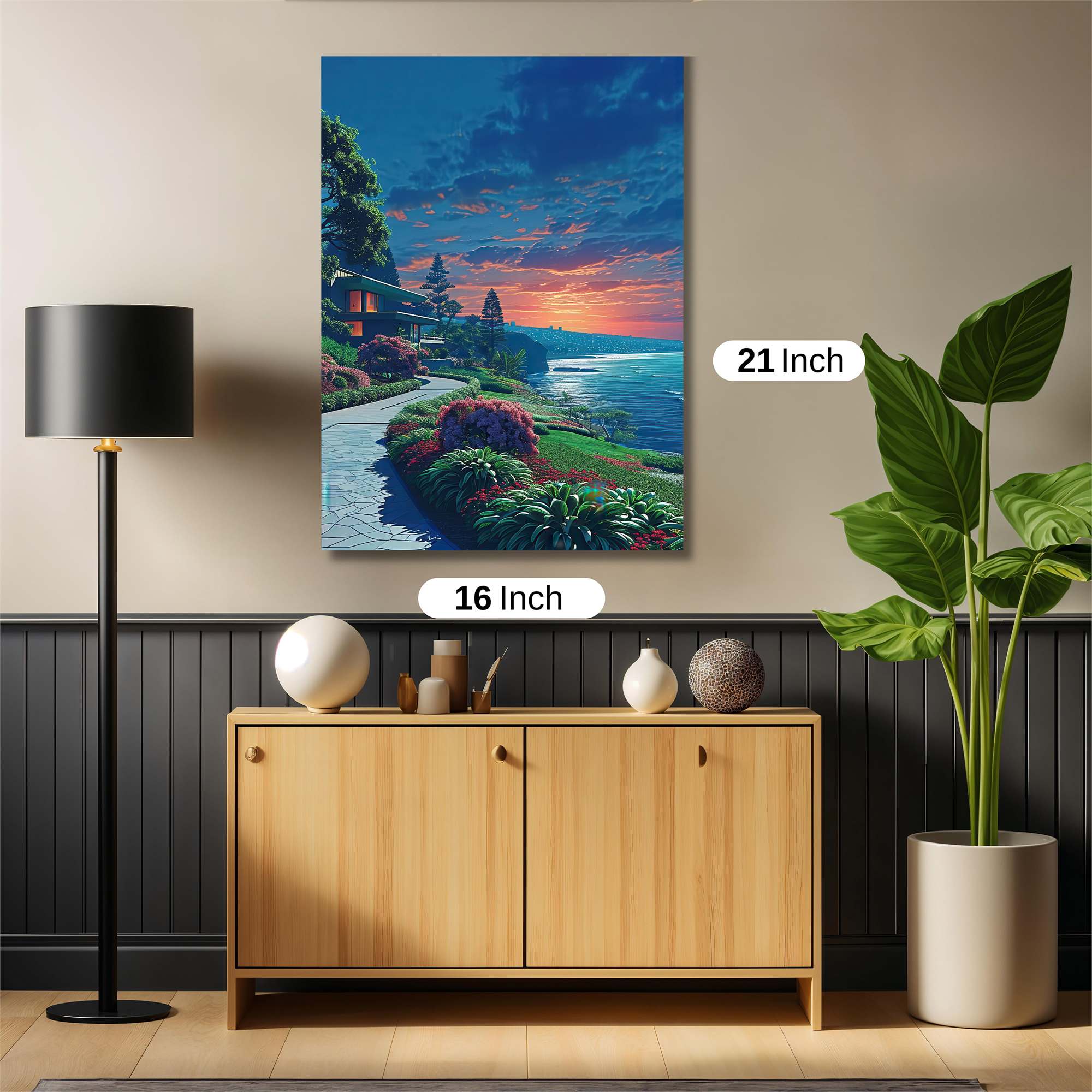 Sunset Serenity Safe Wall Magnetic / M