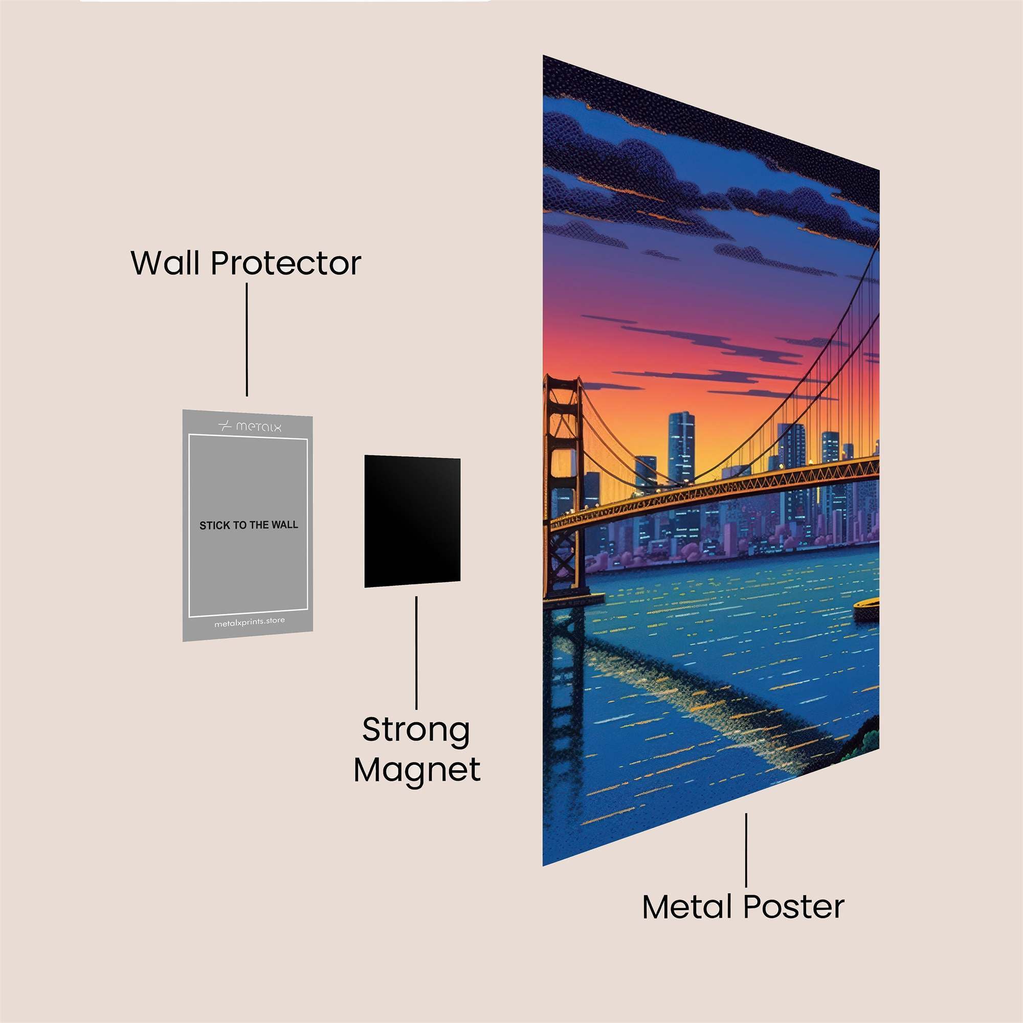 Golden Twilight Safe Wall Magnetic / M